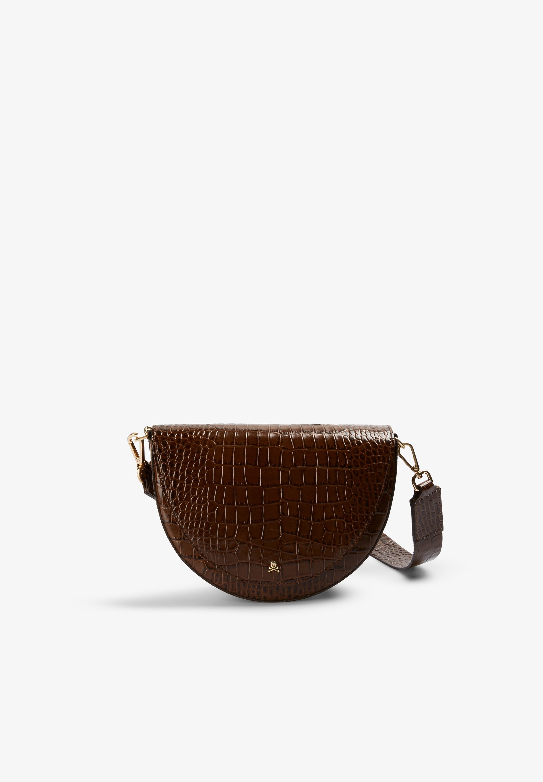 BOLSO DE PIEL GRABADO COCODRILO