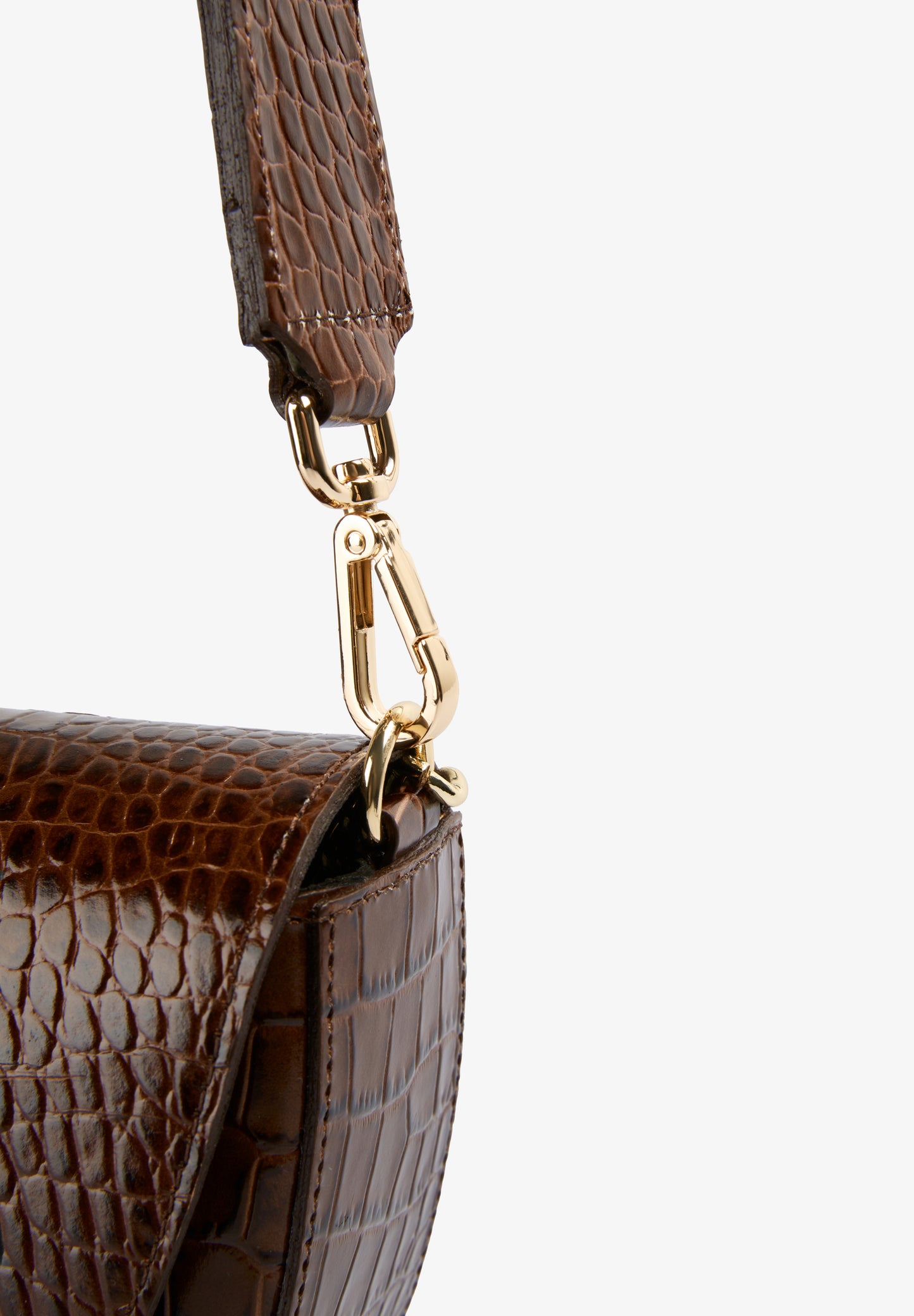 BOLSO DE PIEL GRABADO COCODRILO