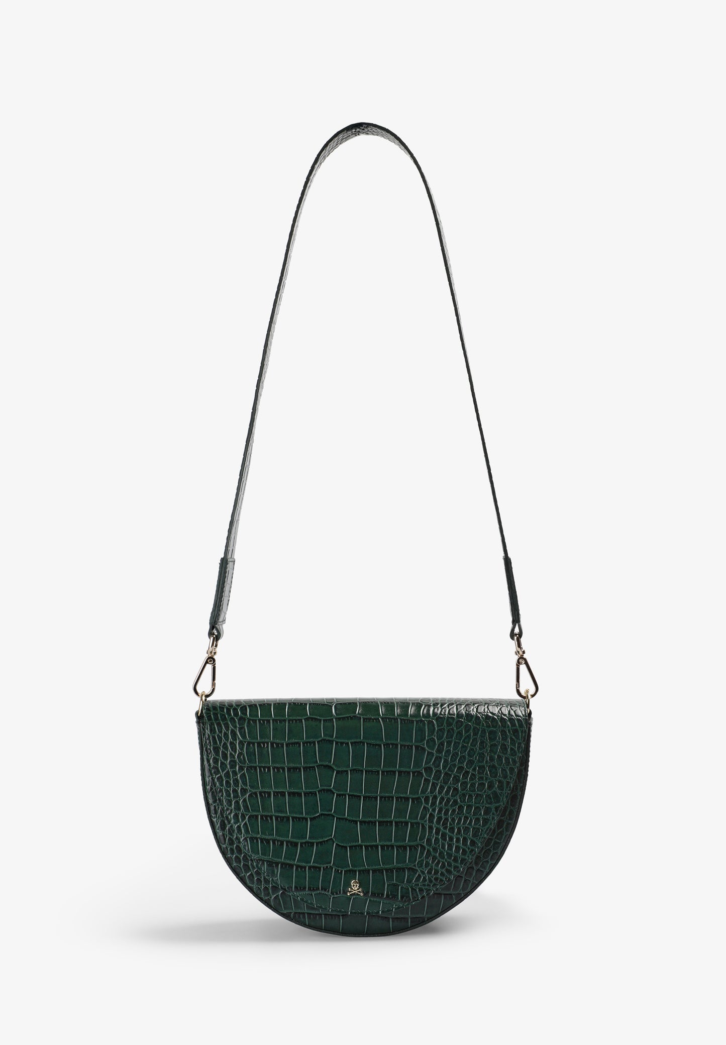 BOLSO DE PIEL GRABADO COCODRILO