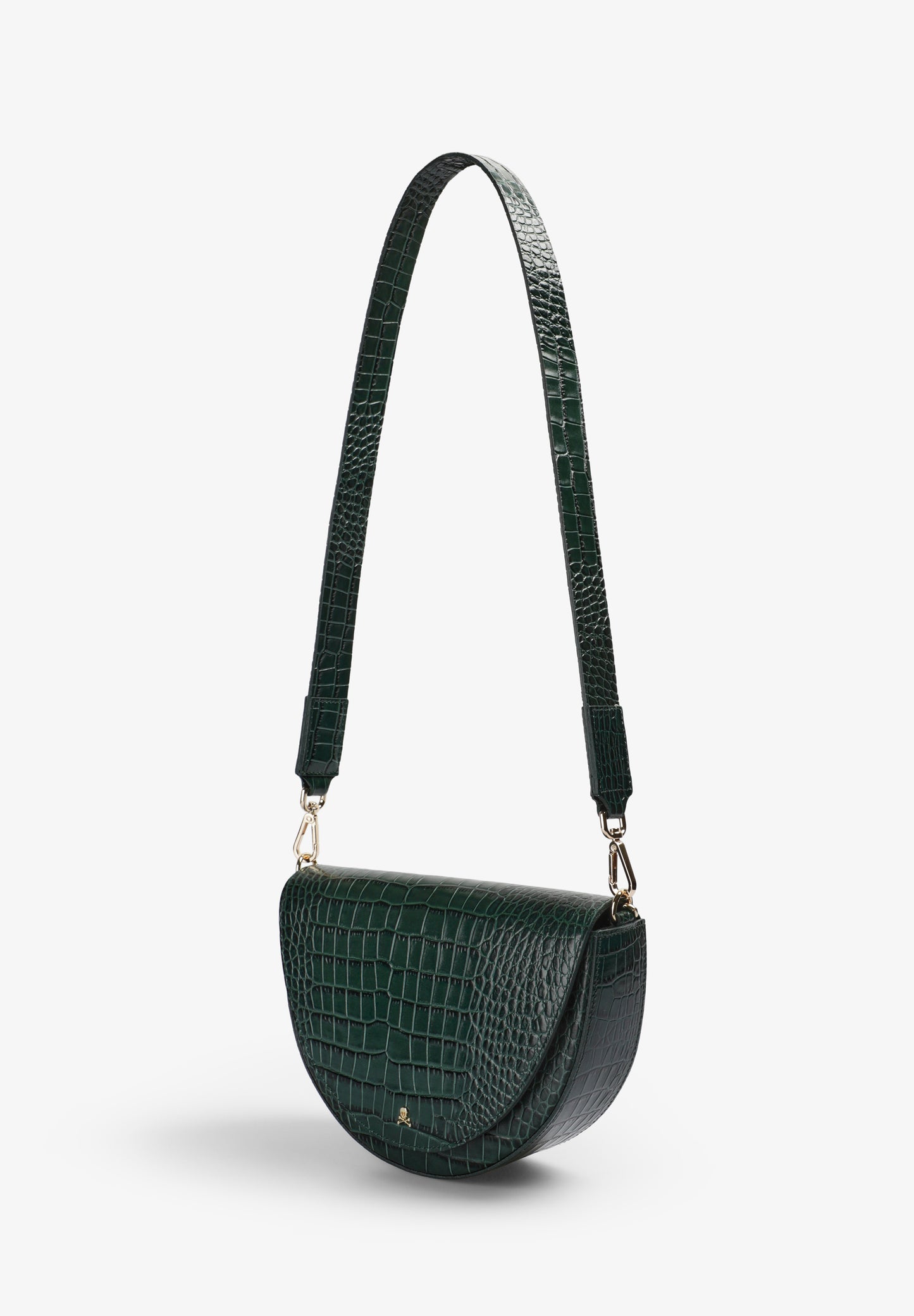 BOLSO DE PIEL GRABADO COCODRILO