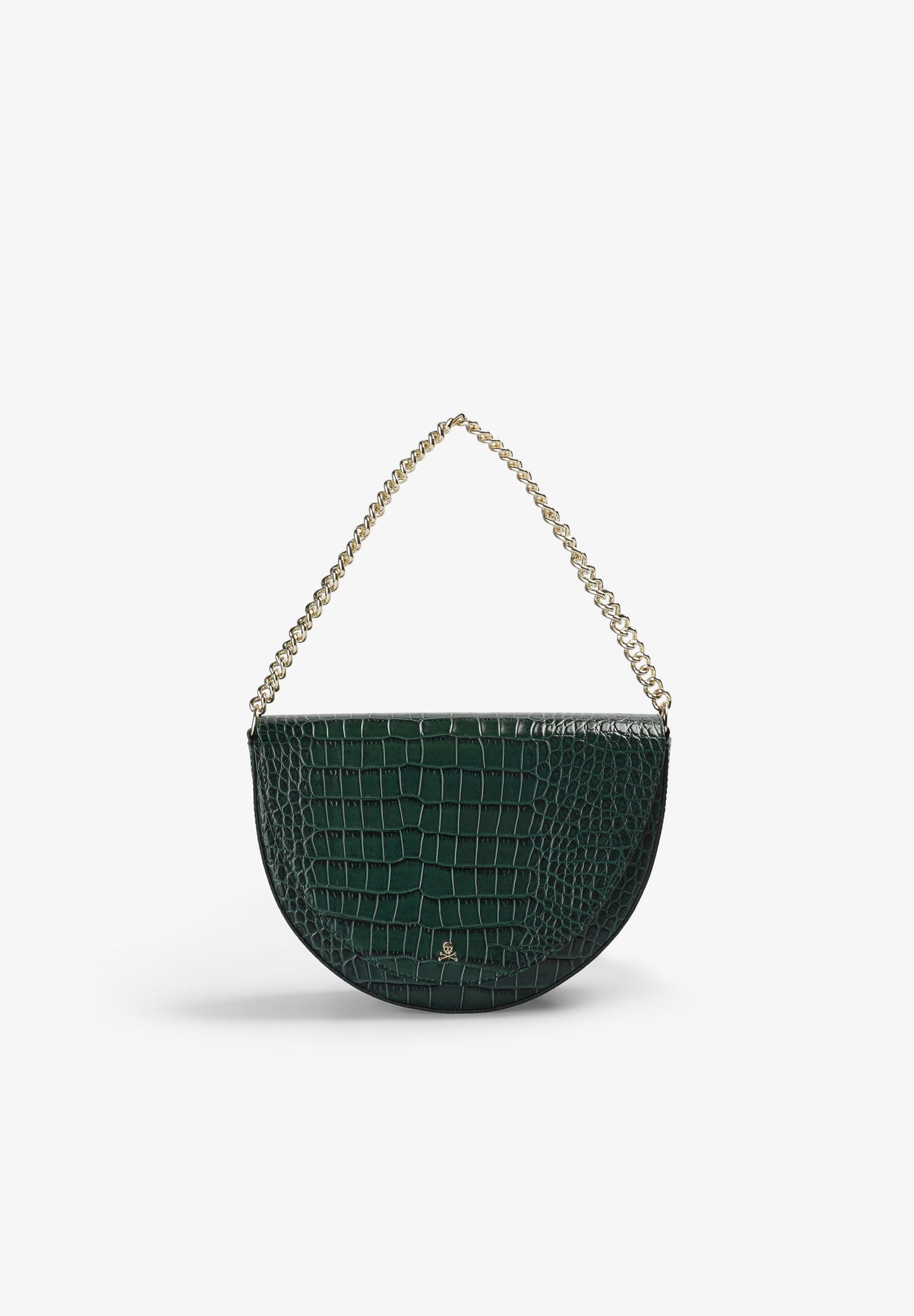 BOLSO DE PIEL GRABADO COCODRILO