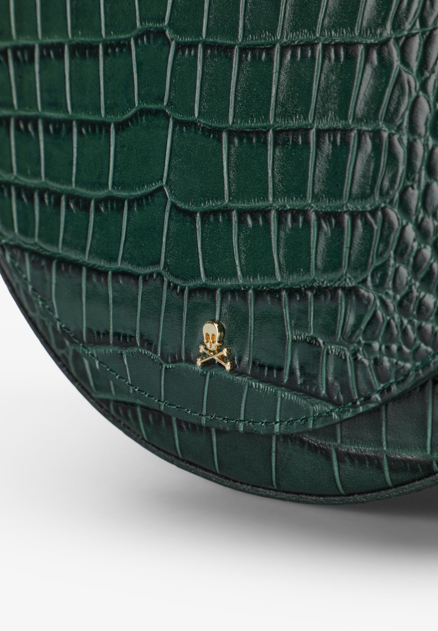 BOLSO DE PIEL GRABADO COCODRILO