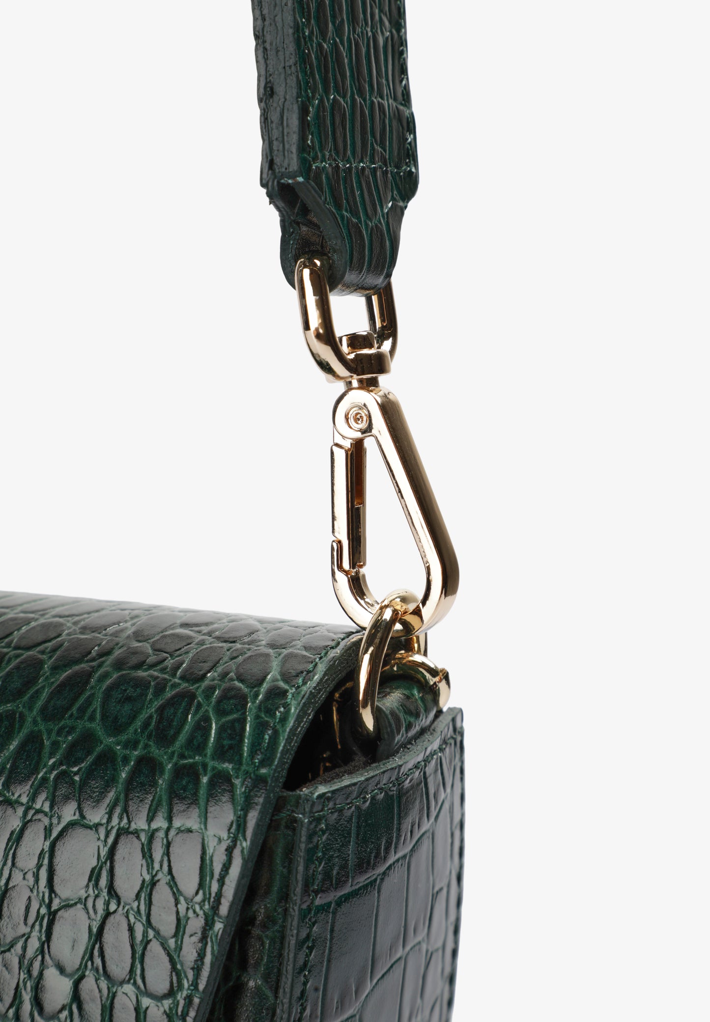 BOLSO DE PIEL GRABADO COCODRILO