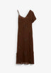 VESTIDO ASIMÉTRICO BORDADO ABALORIOS