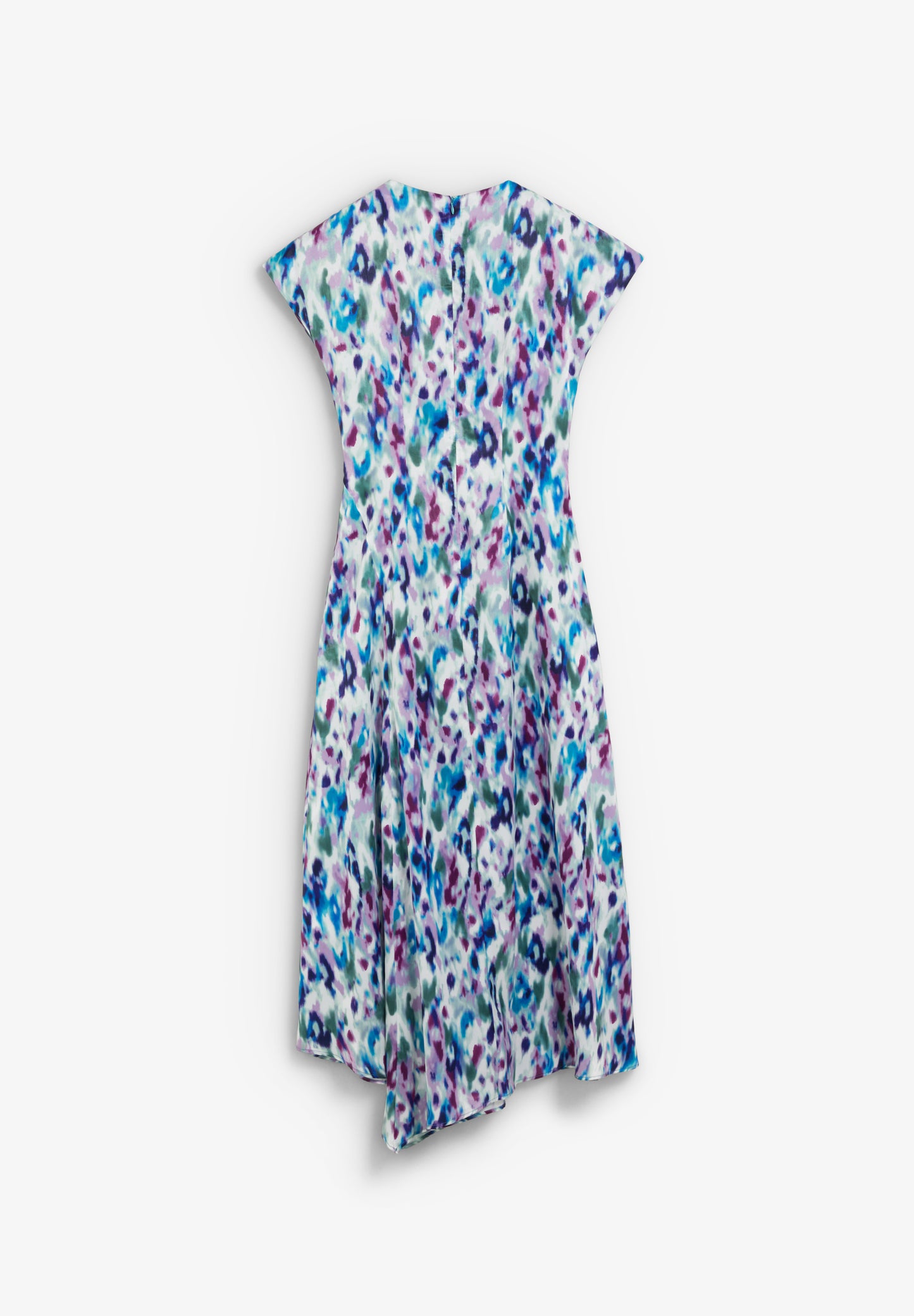 VESTIDO MIDI ESTAMPADO CON LAZADA