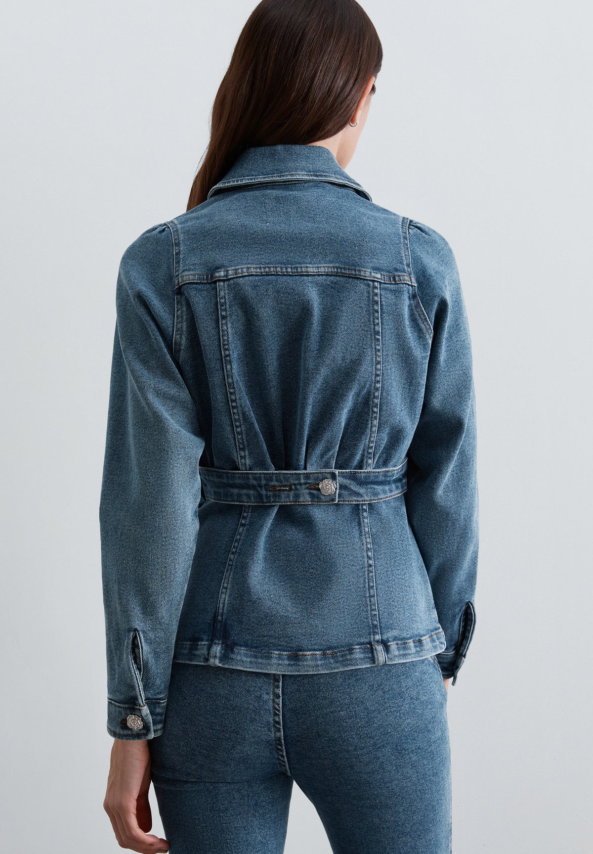 CAMISA DENIM CINTURÓN