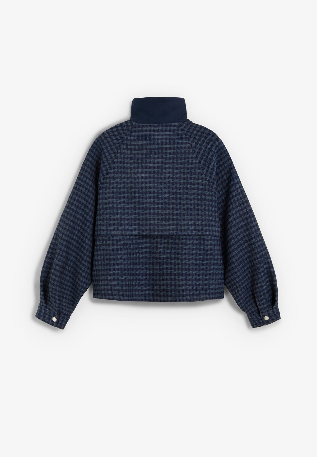 CHAQUETA CUELLO ALTO CUADROS