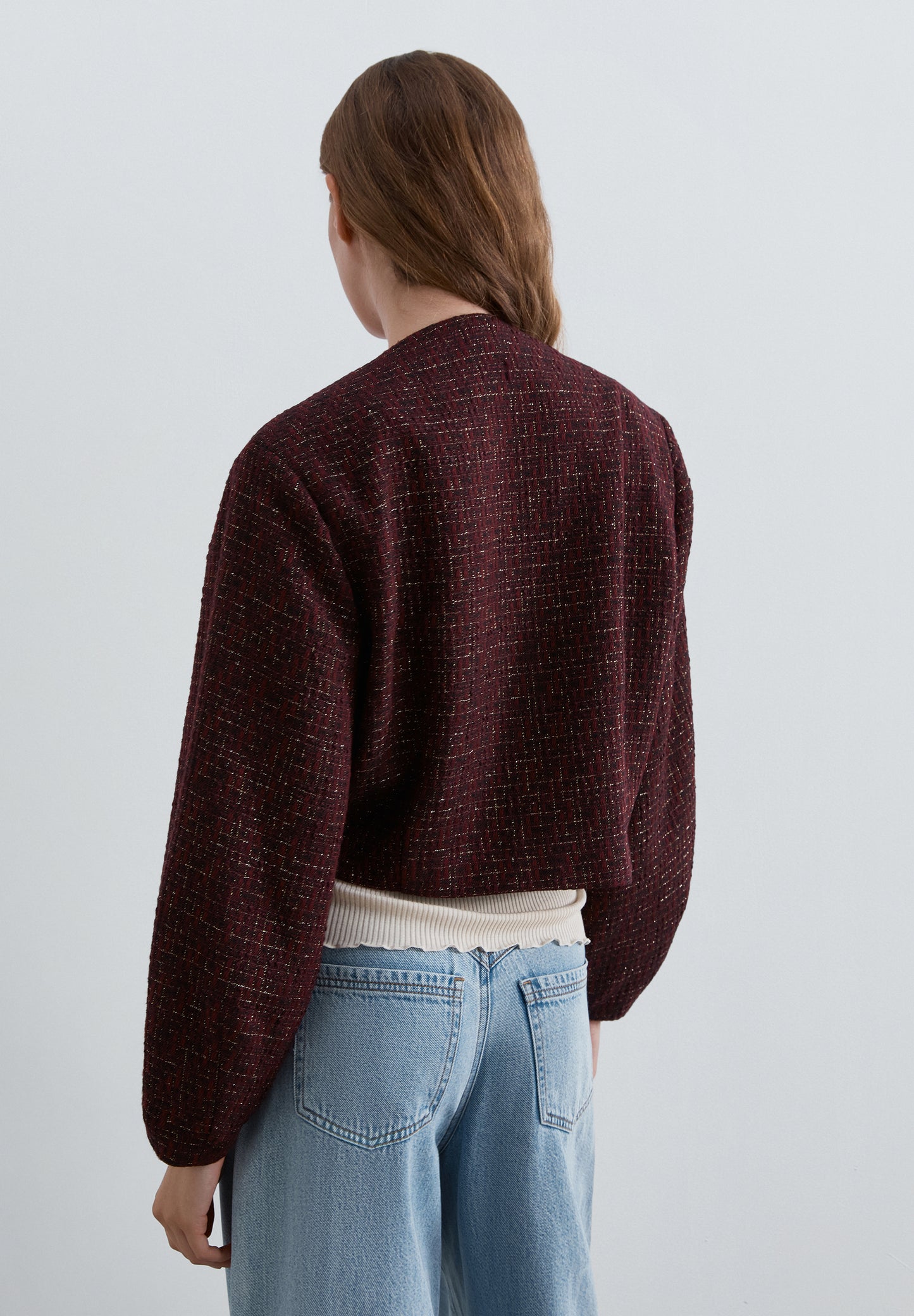 CHAQUETA TWEED HILO METALIZADO