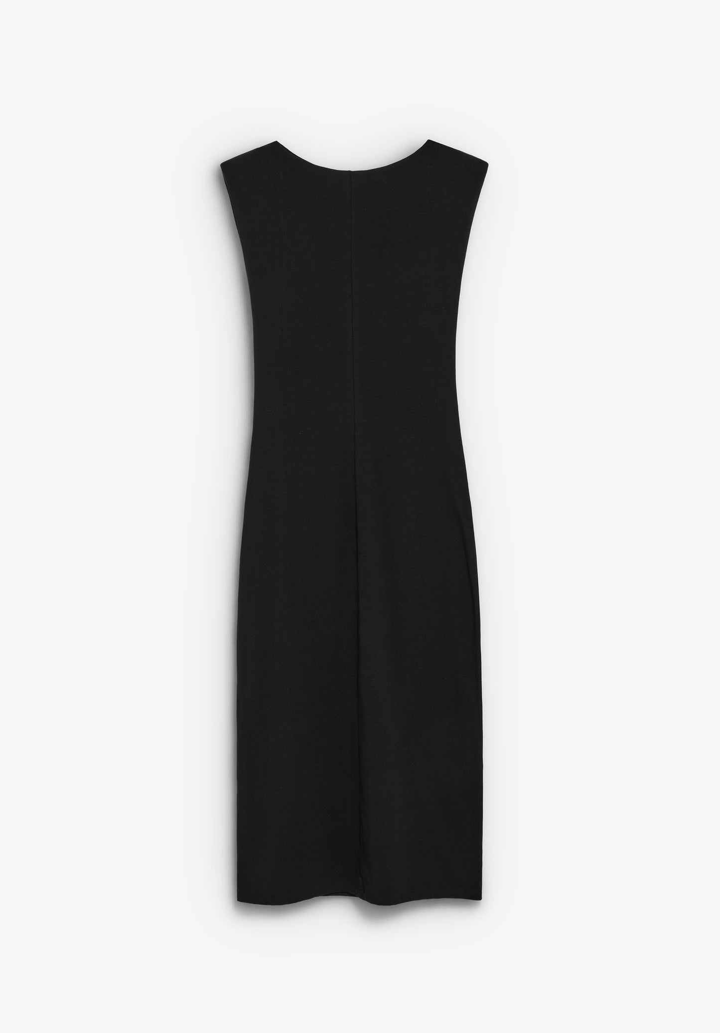 VESTIDO MIDI DRAPEADO LATERAL