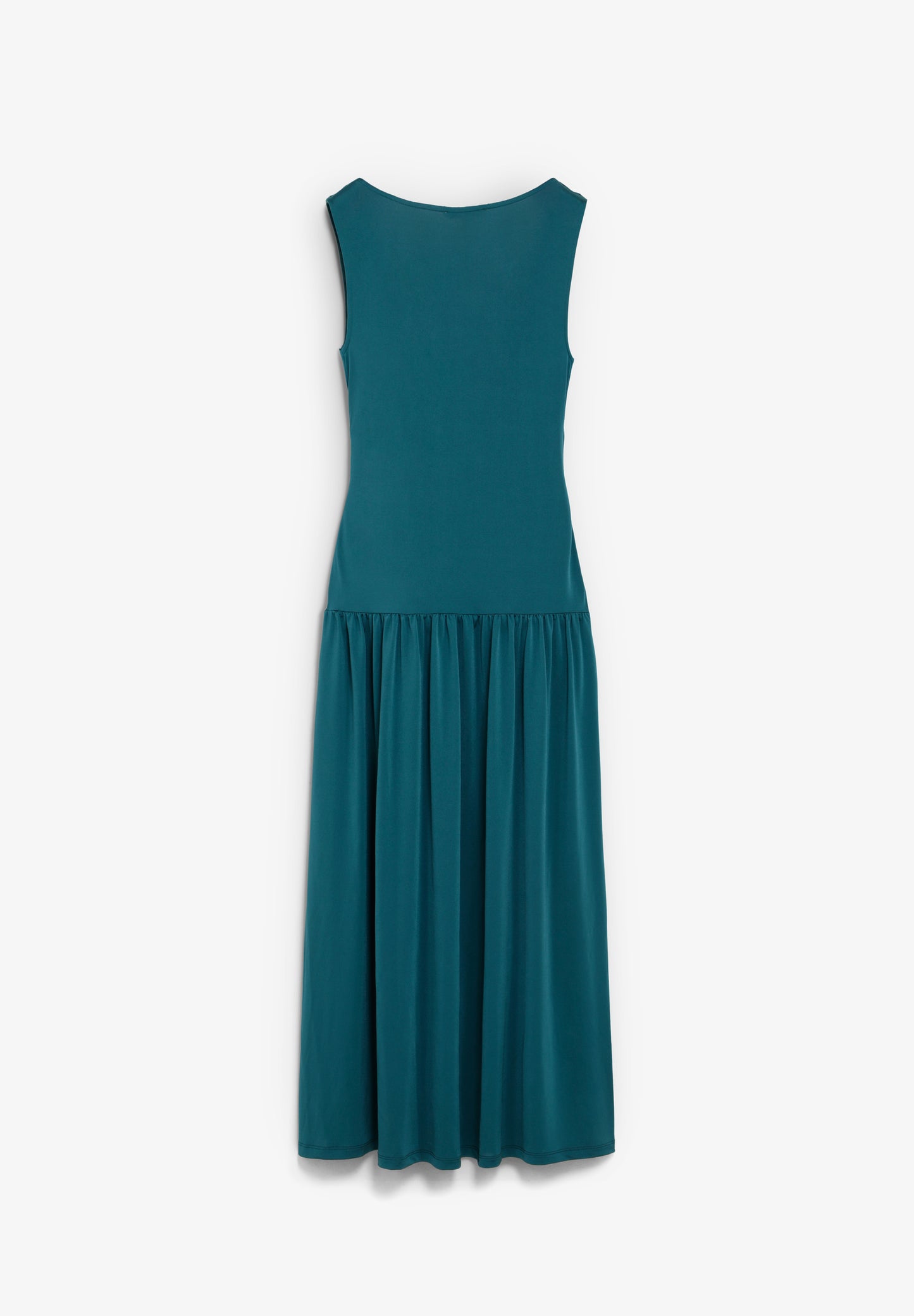 VESTIDO EVASÉ LARGO DRAPEADO