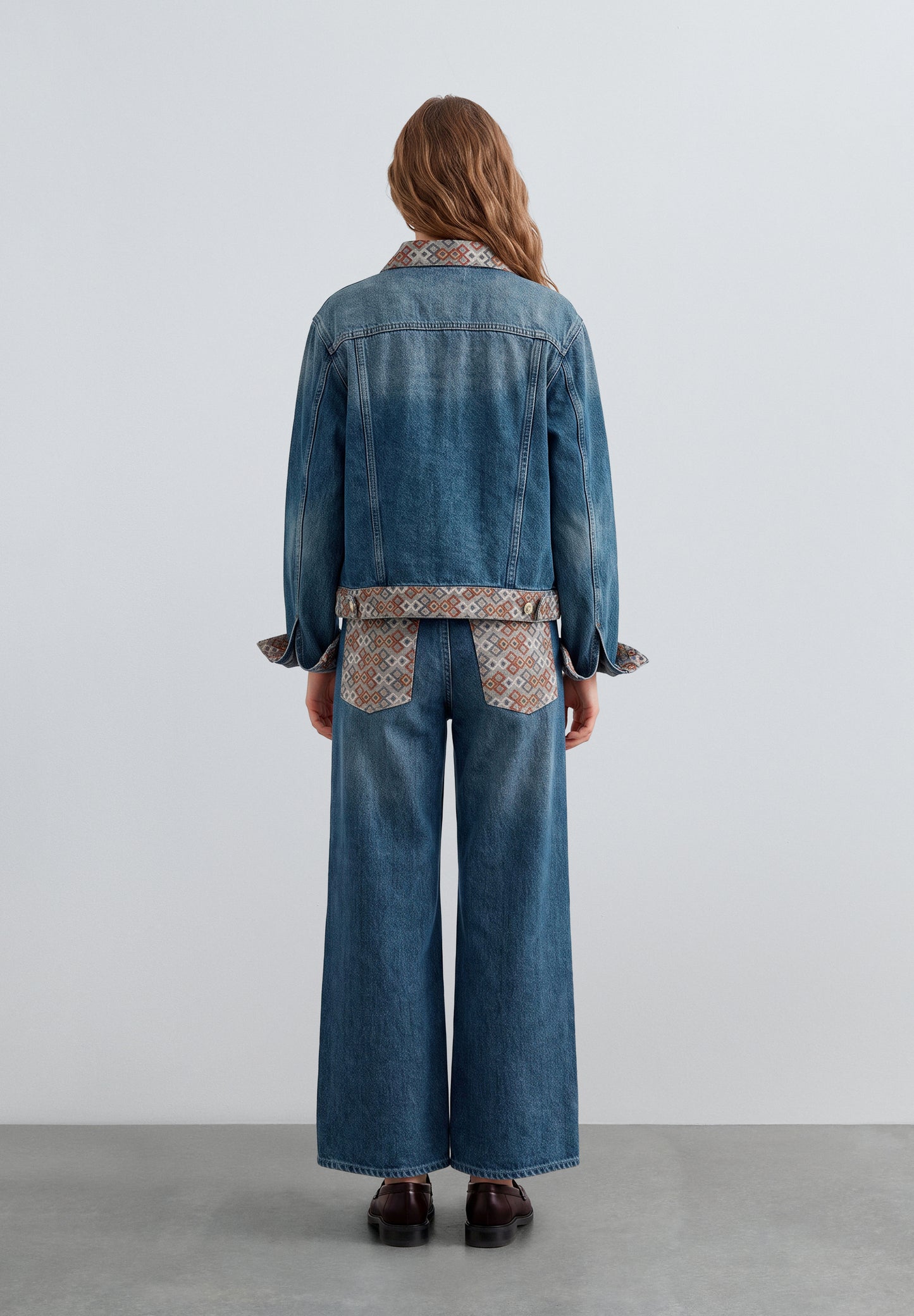 JEANS CULOTTE ESTAMPADO ÉTNICO