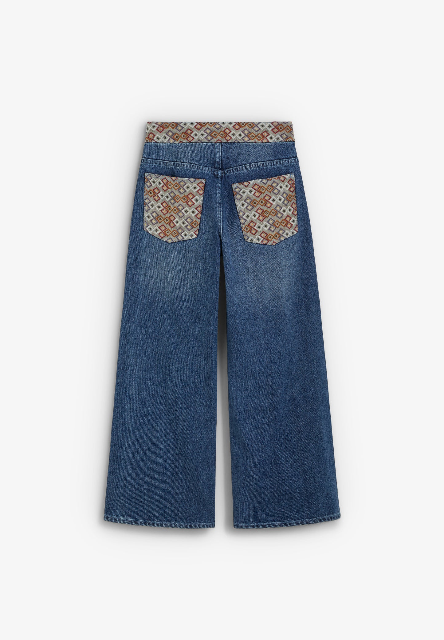 JEANS CULOTTE ESTAMPADO ÉTNICO