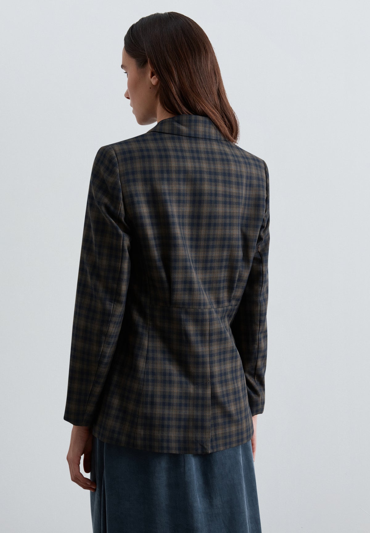 BLAZER CUADROS CON CINTURÓN