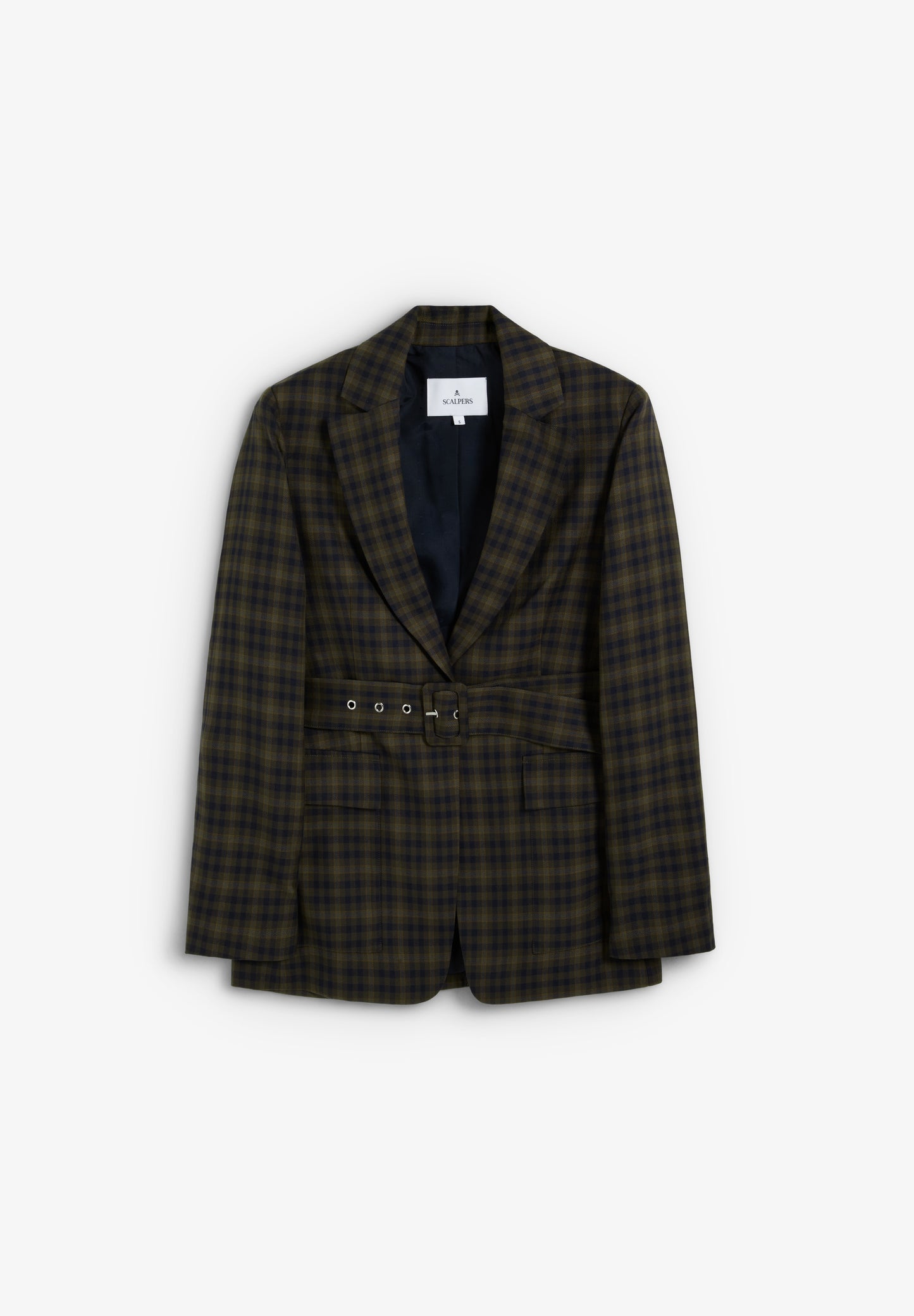 BLAZER CUADROS CON CINTURÓN