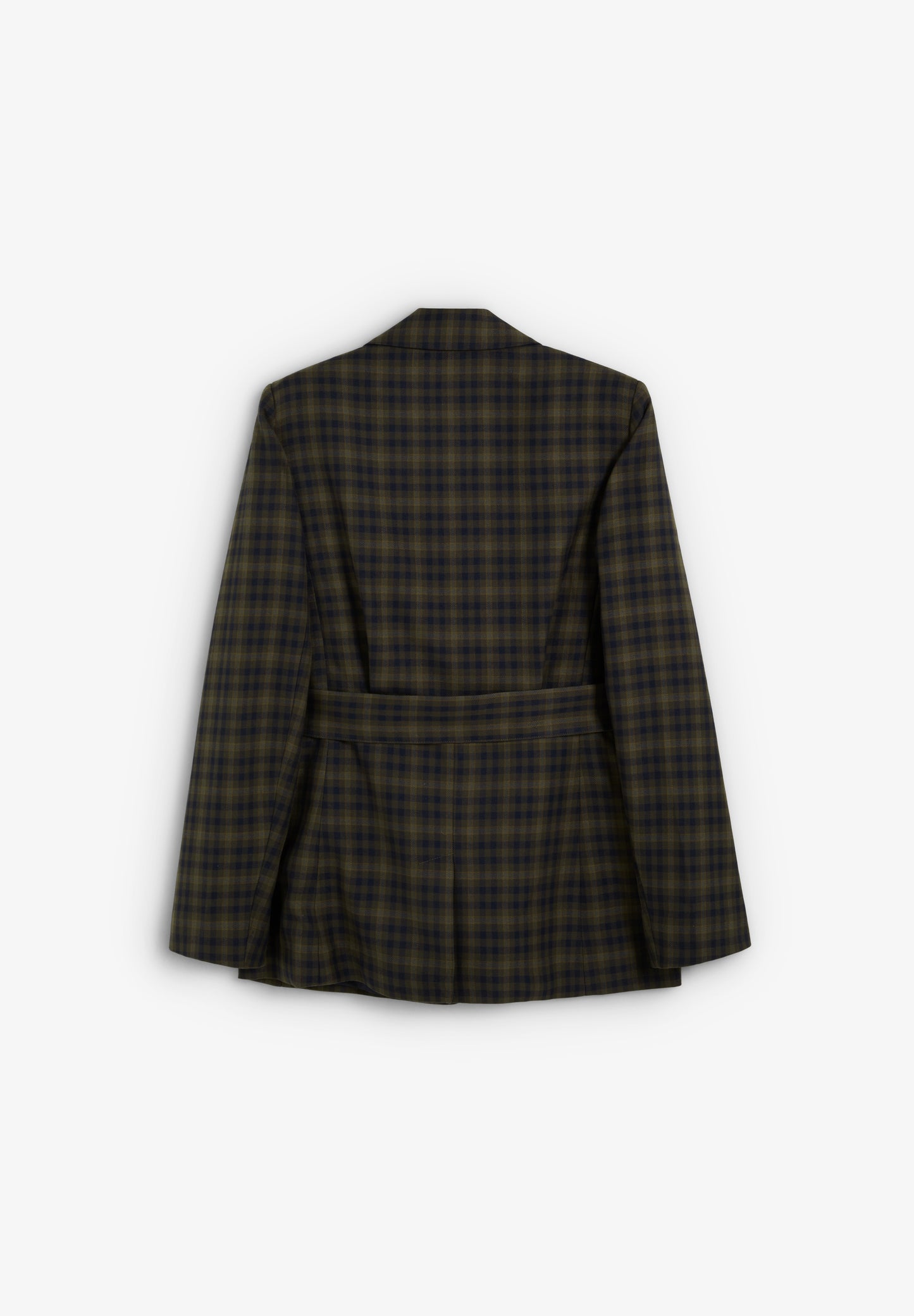 BLAZER CUADROS CON CINTURÓN