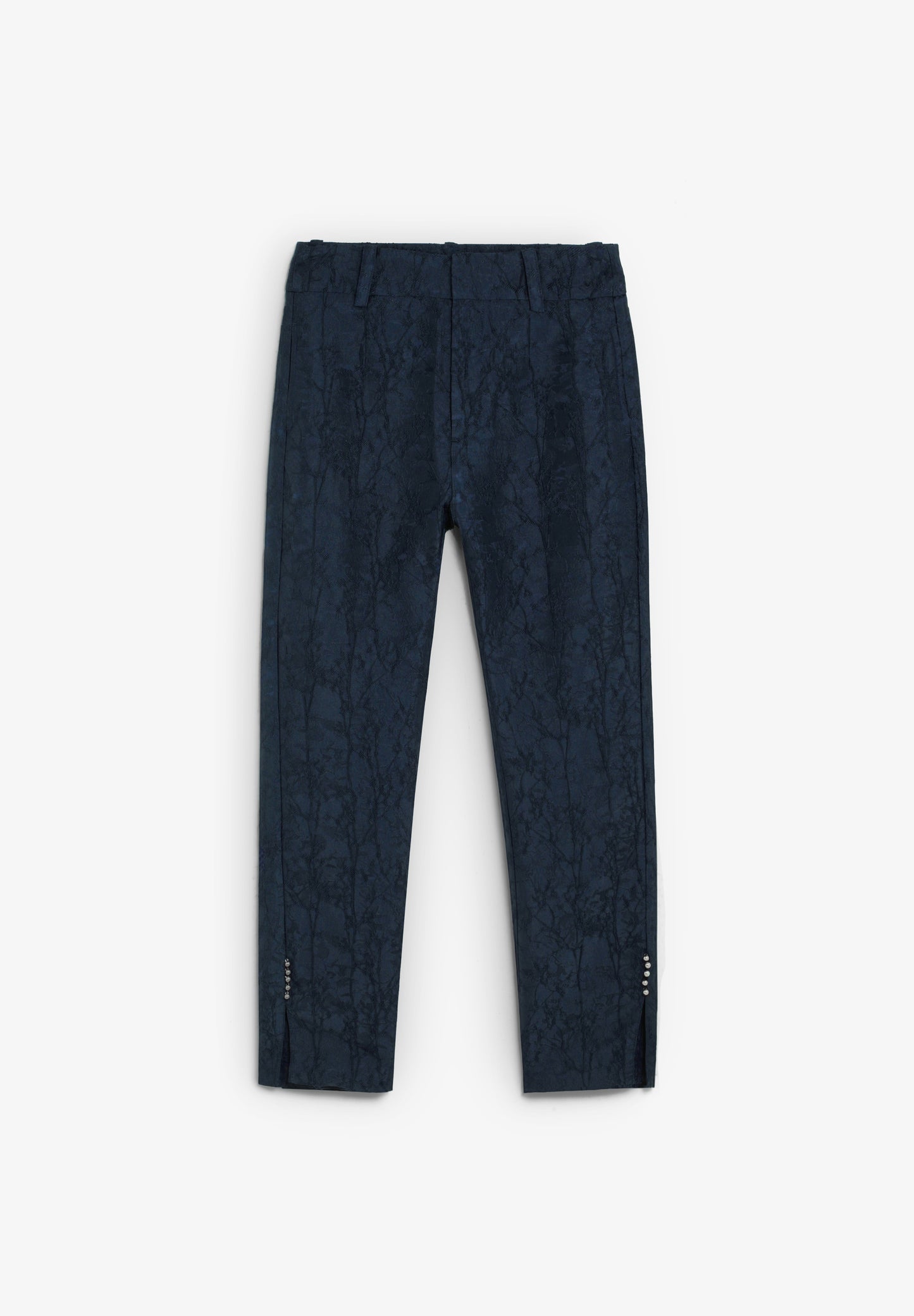 PANTALÓN JACQUARD ANKLE FLARE