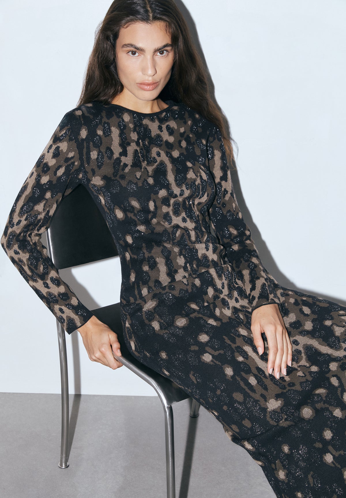 VESTIDO JACQUARD HOMBRERAS
