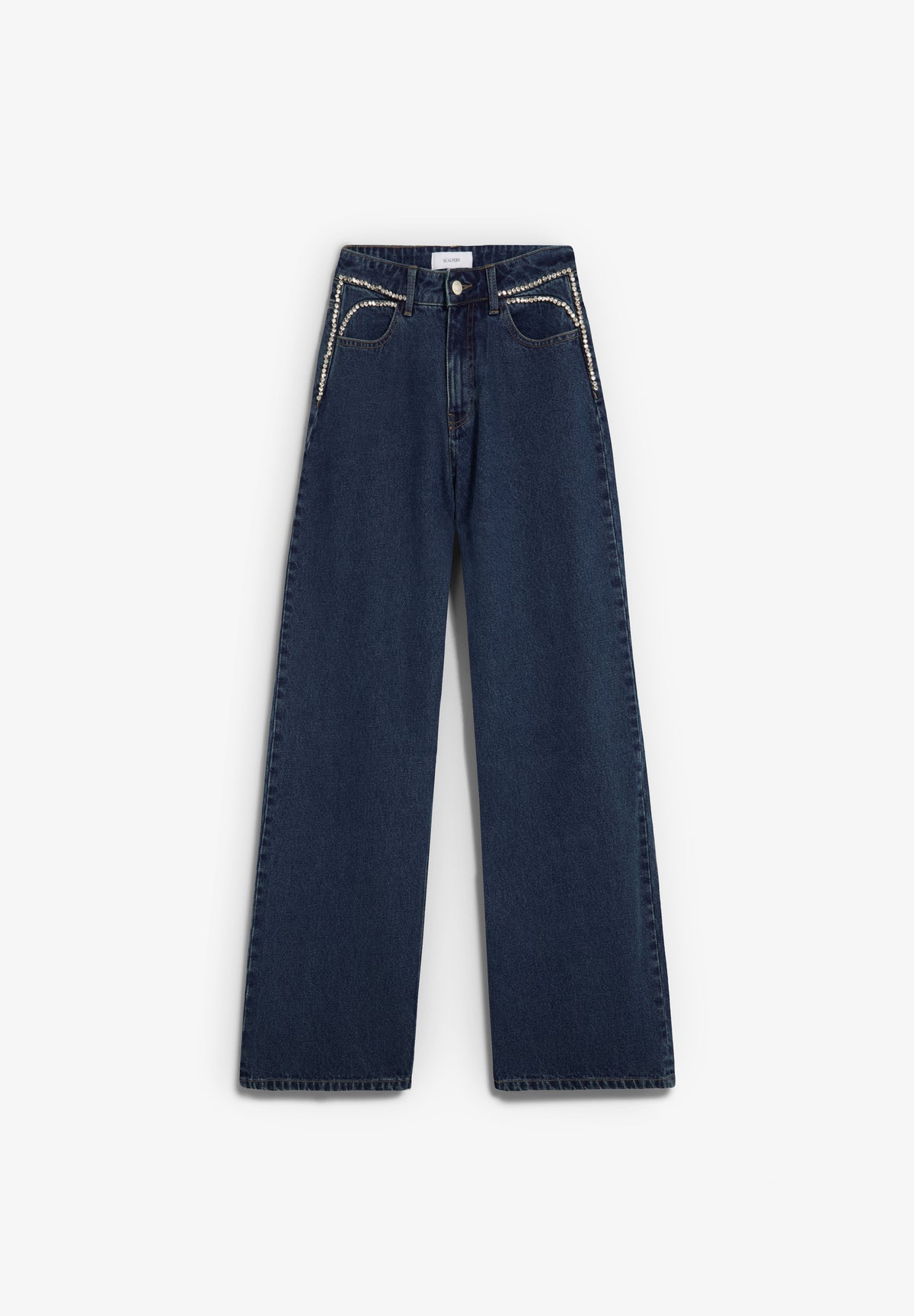JEANS WIDE LEG PEDRERÍA