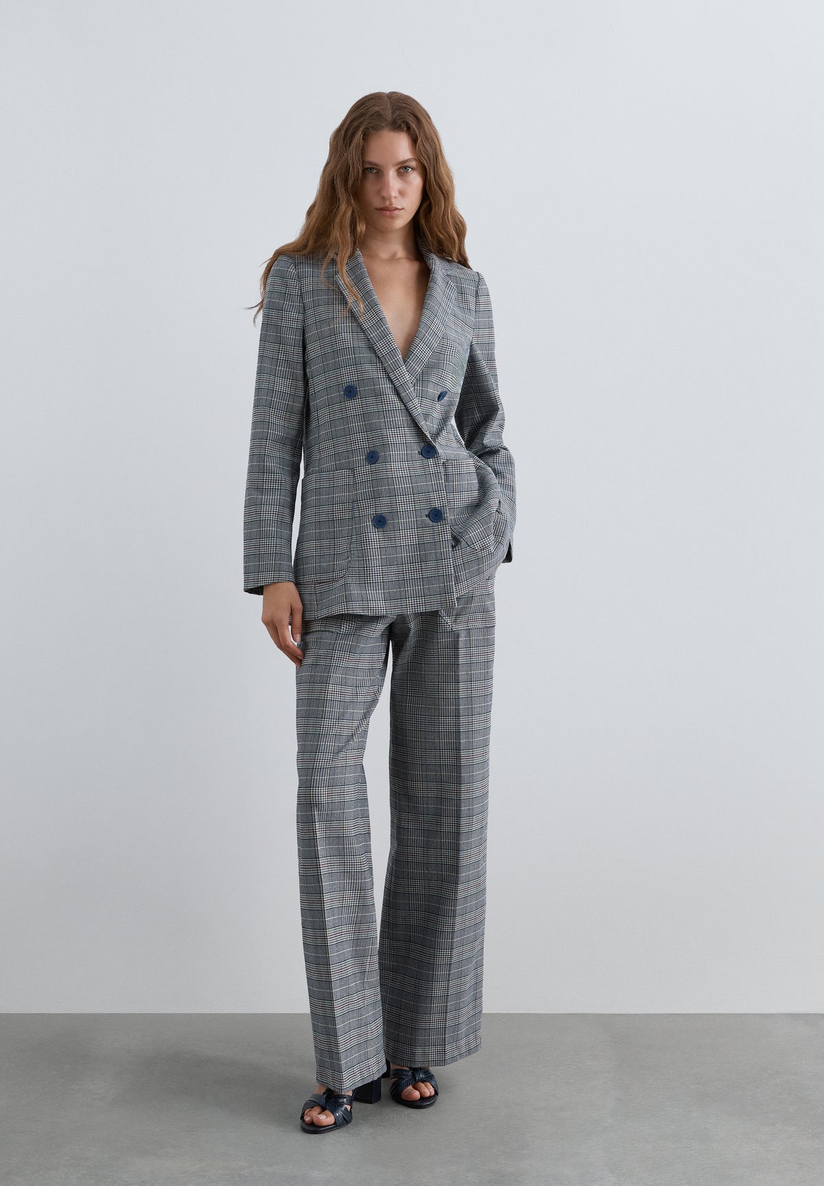 BLAZER CRUZADA CUADROS