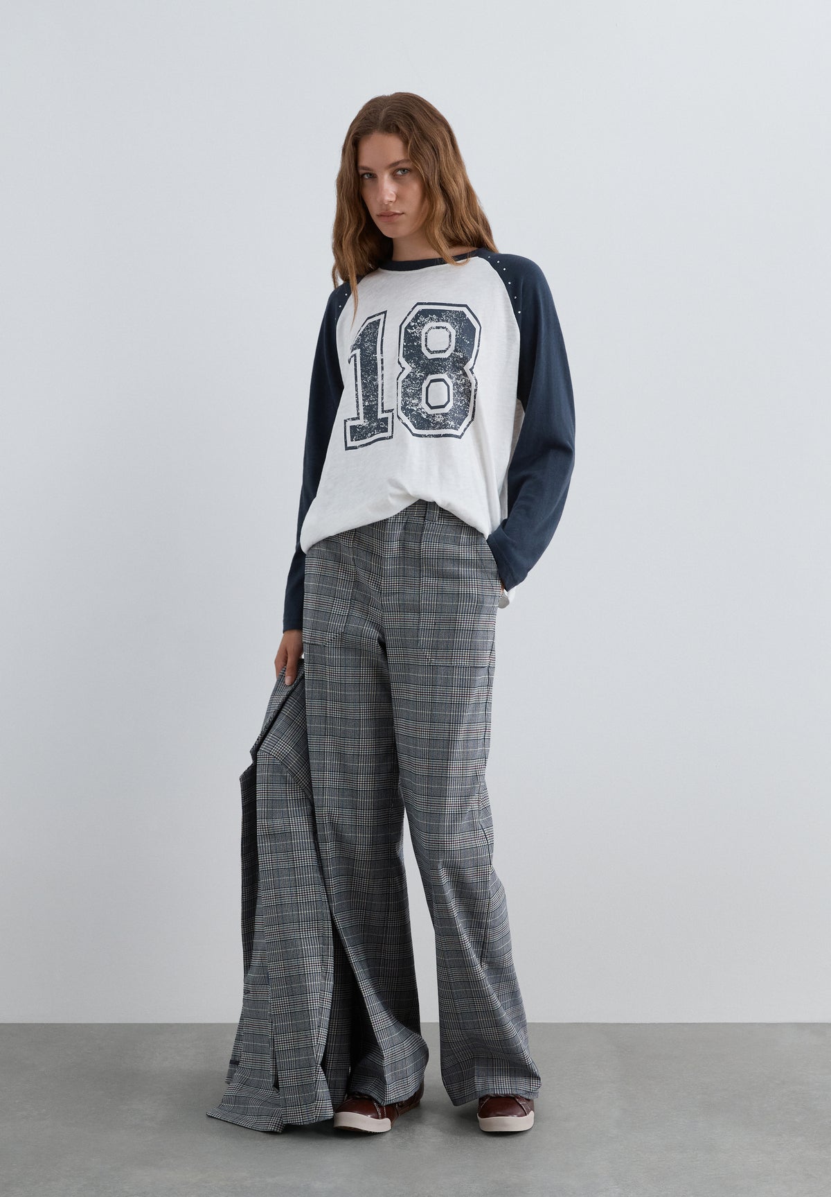 PANTALÓN RECTO CUADROS