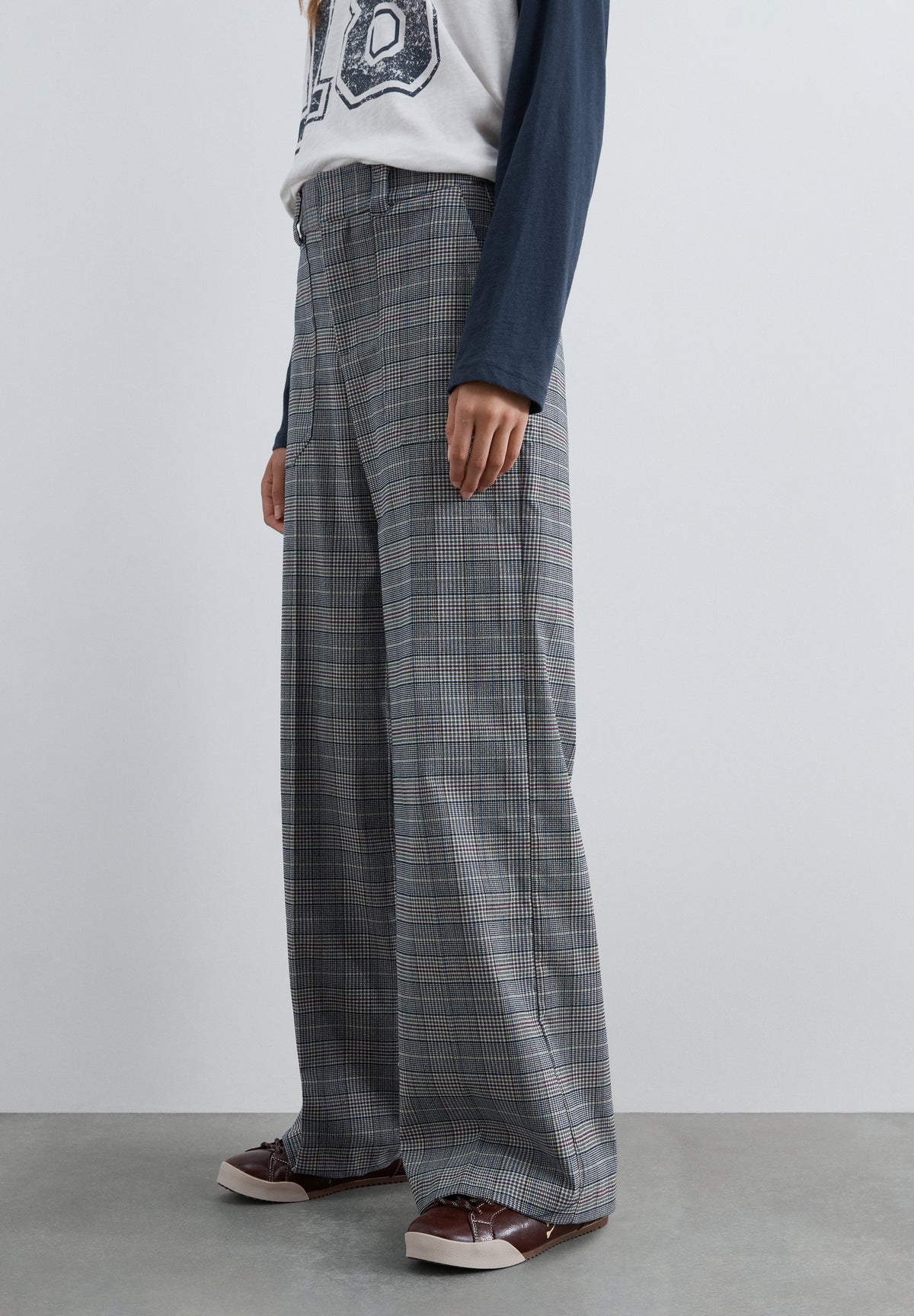 PANTALÓN RECTO CUADROS