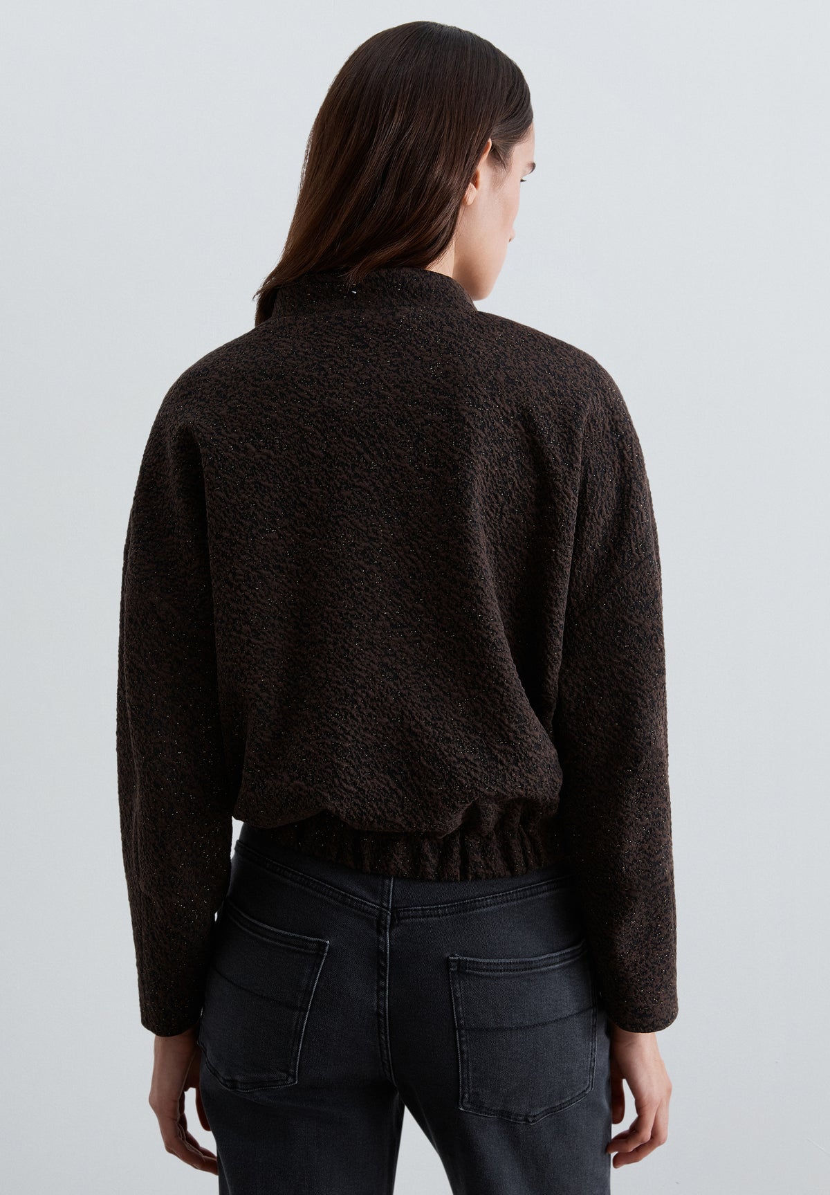 CHAQUETA BOMBER LÚREX