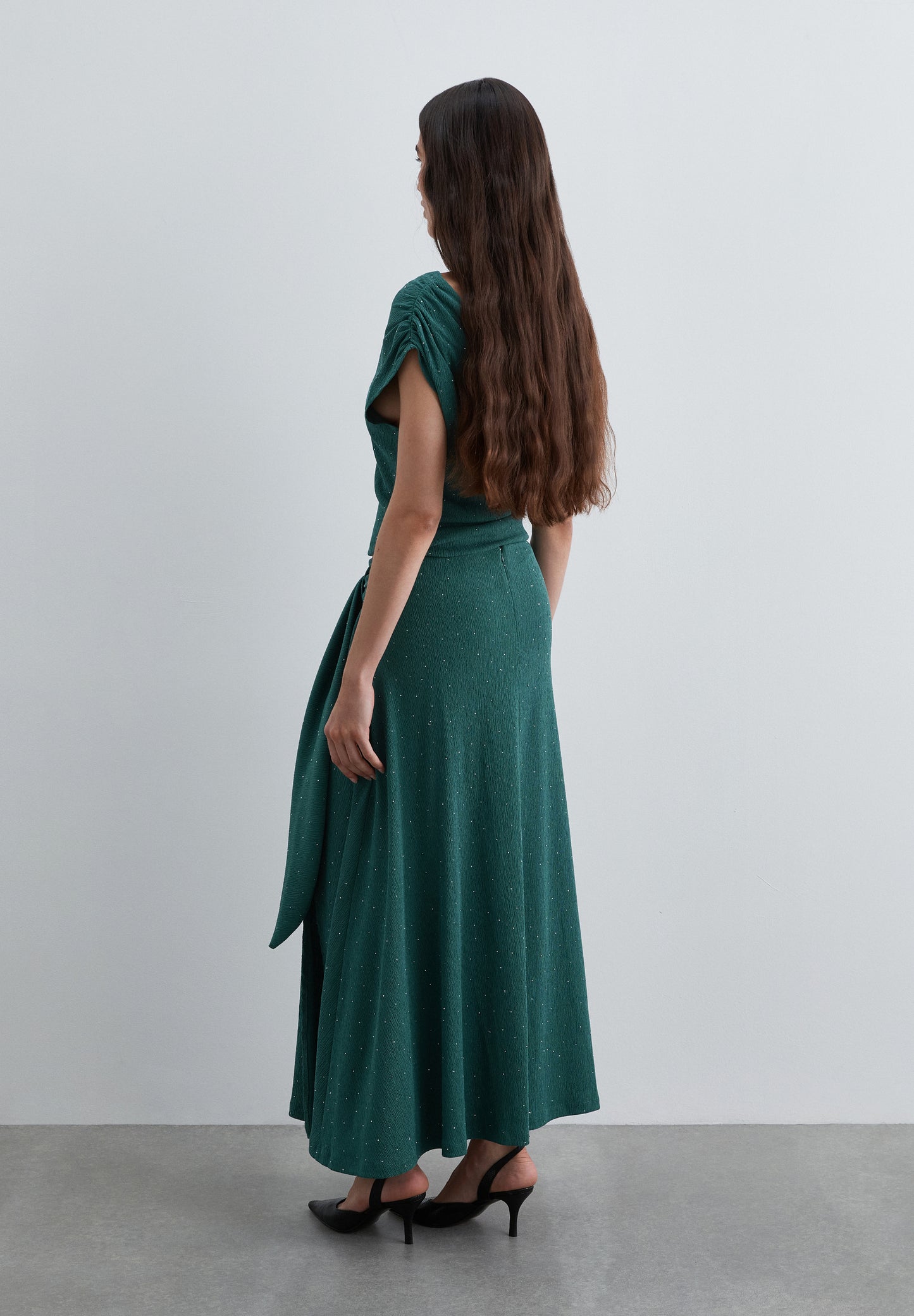 FALDA MIDI STRASS