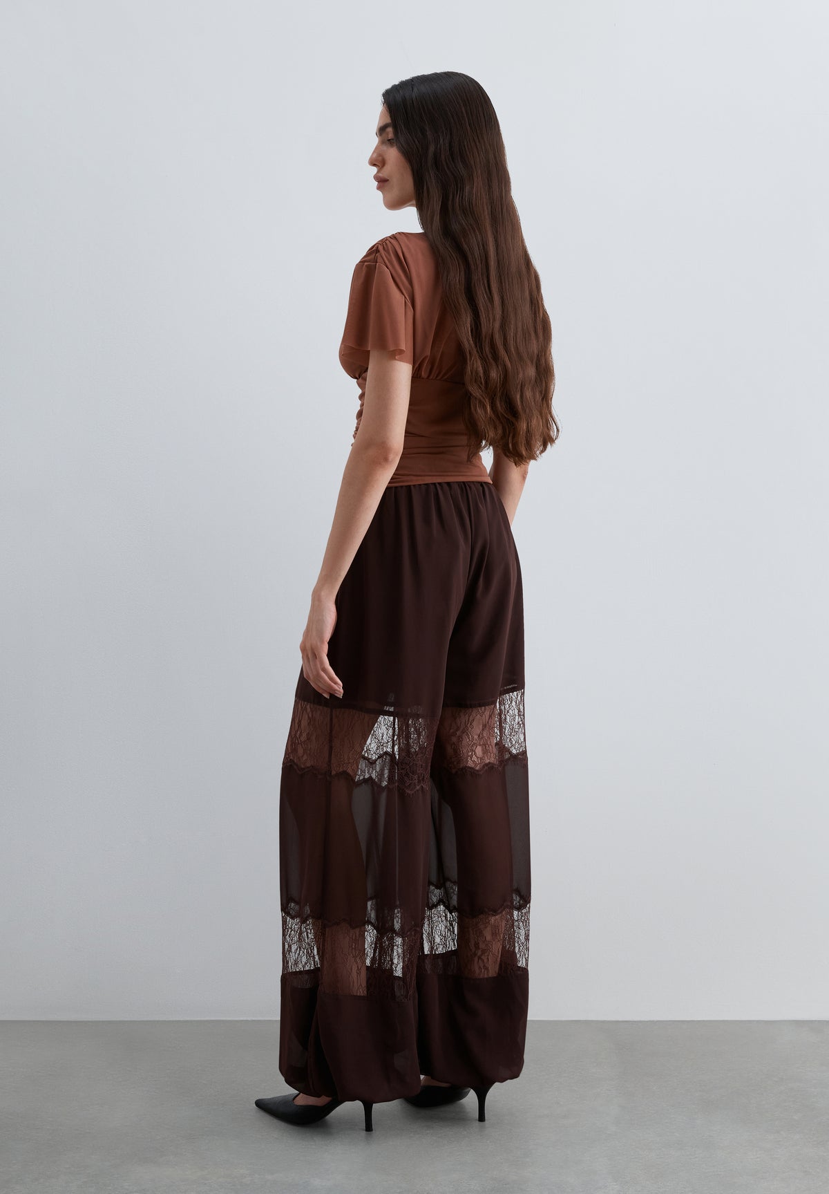 PANTALÓN BOMBACHO ENCAJE