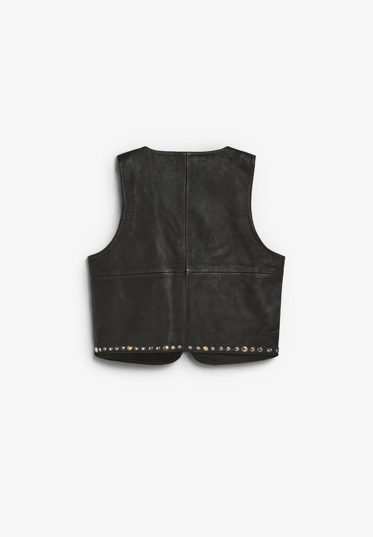 CHALECO PIEL STUDS