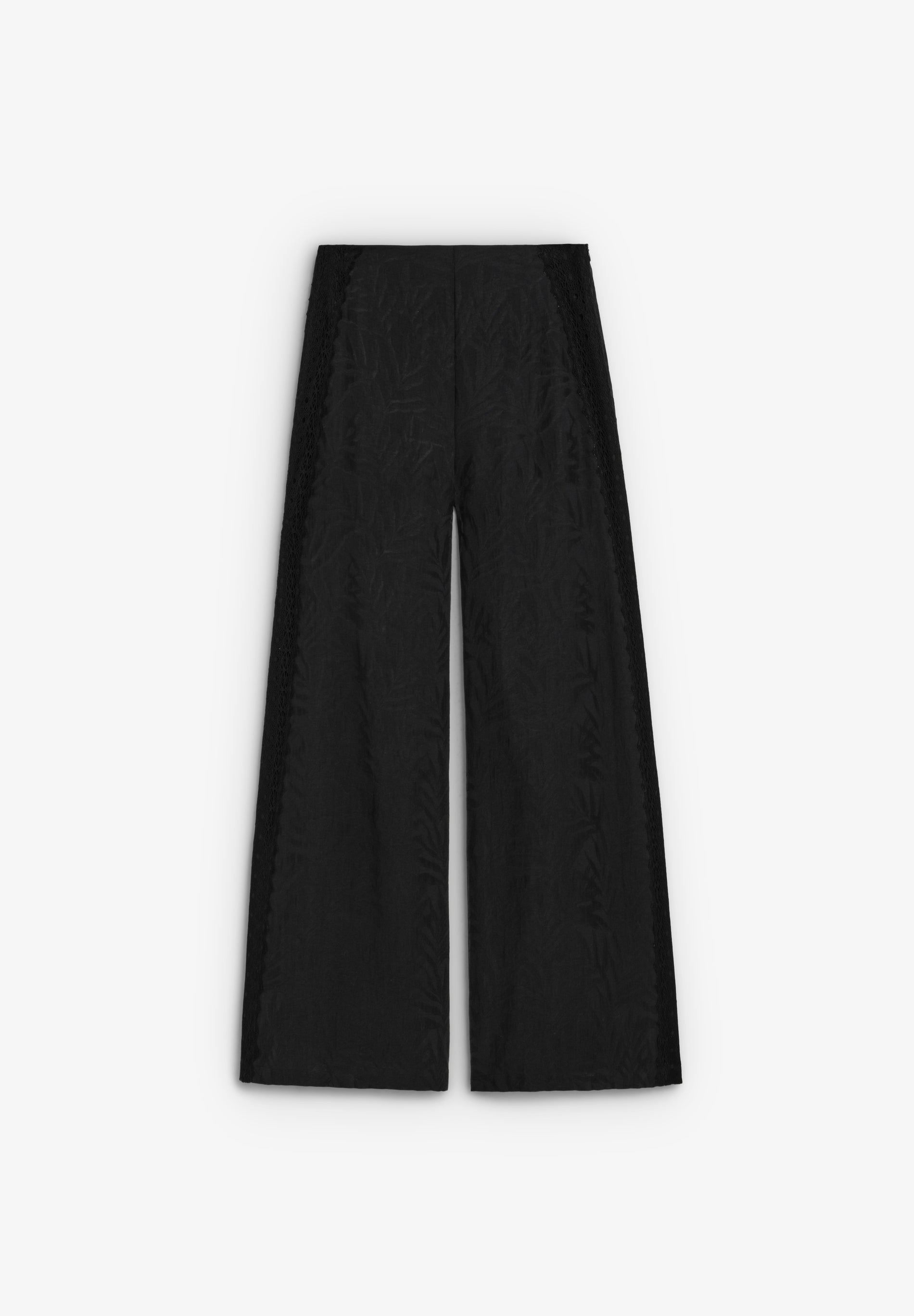 PANTALÓN FLUIDO ENCAJE LATERAL