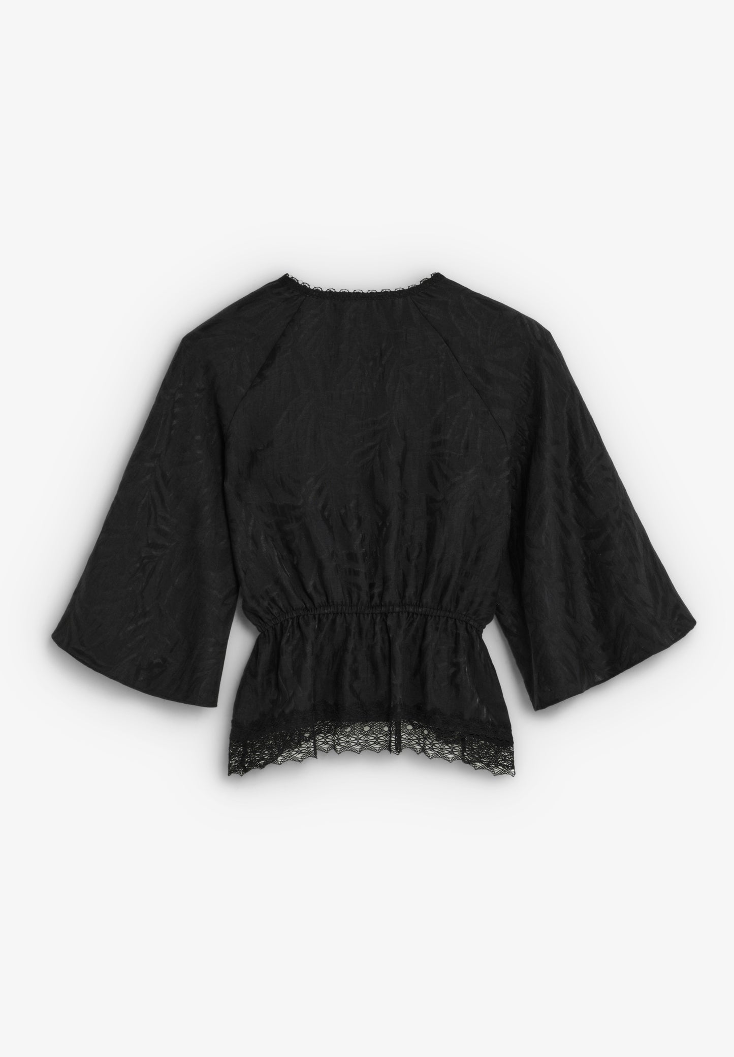 TOP SATINADO ESCOTE PICO