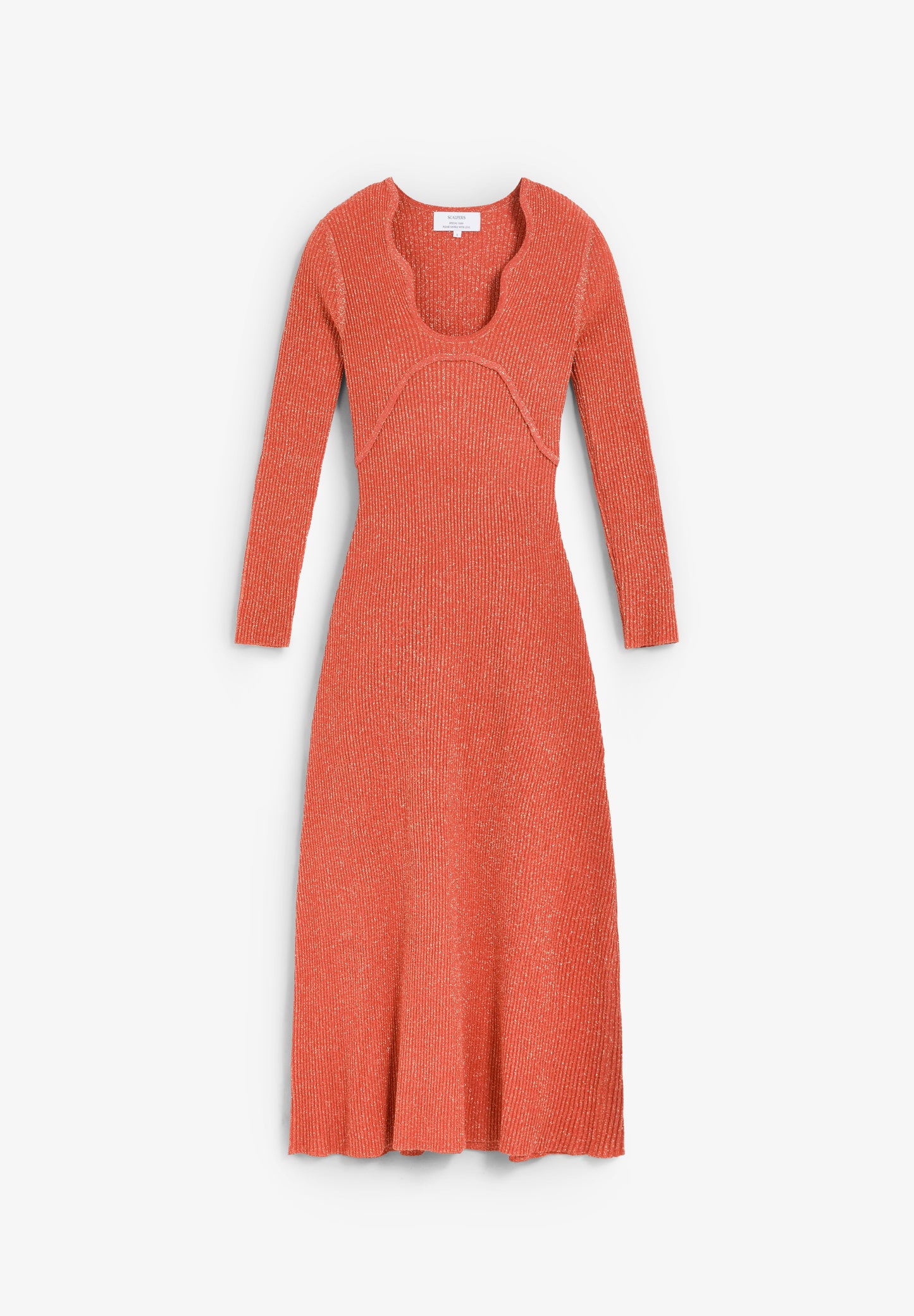 VESTIDO MIDI PUNTO LÚREX
