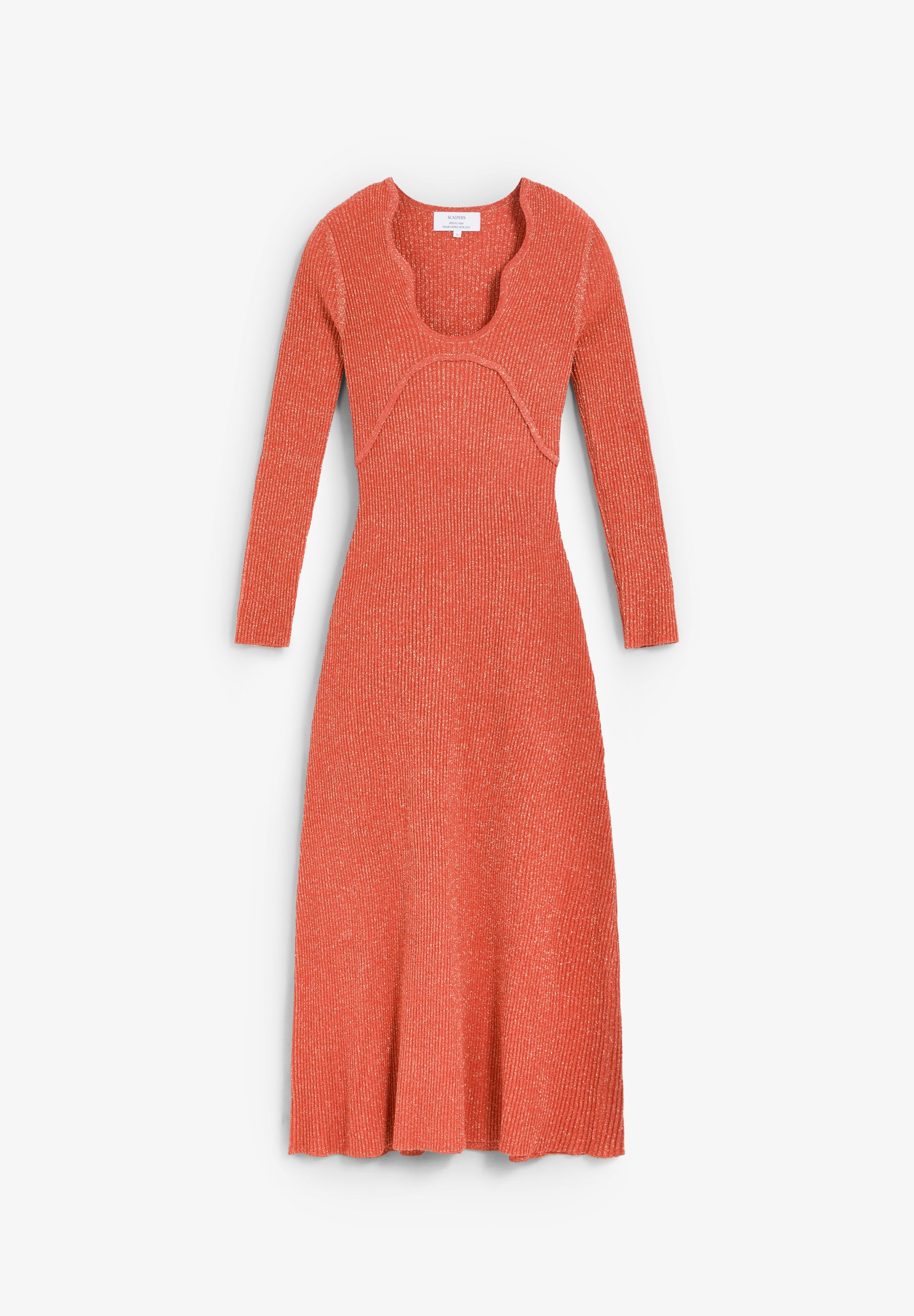 VESTIDO MIDI PUNTO LÚREX