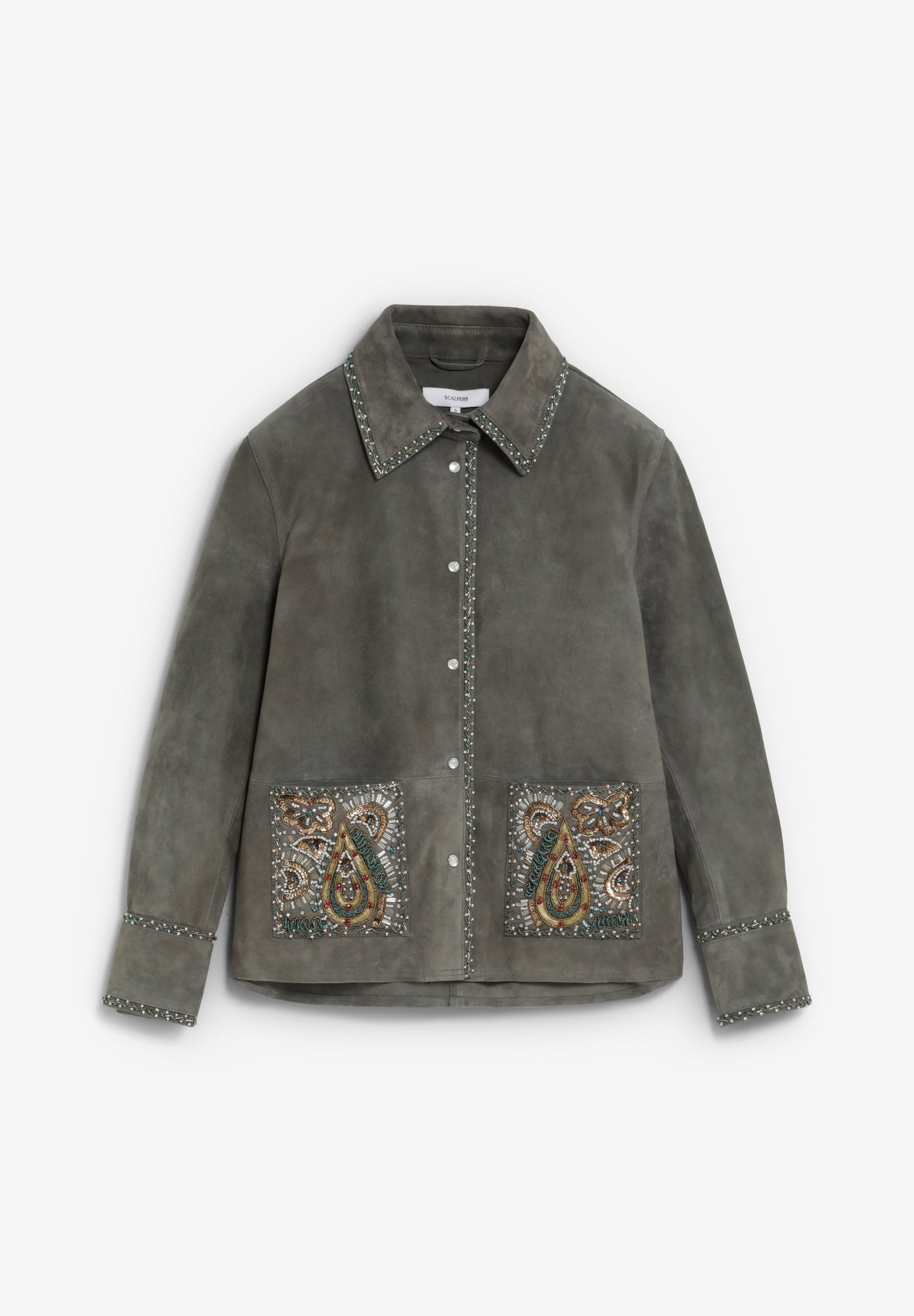 SCPASLEY BEADS SUEDE JACKET