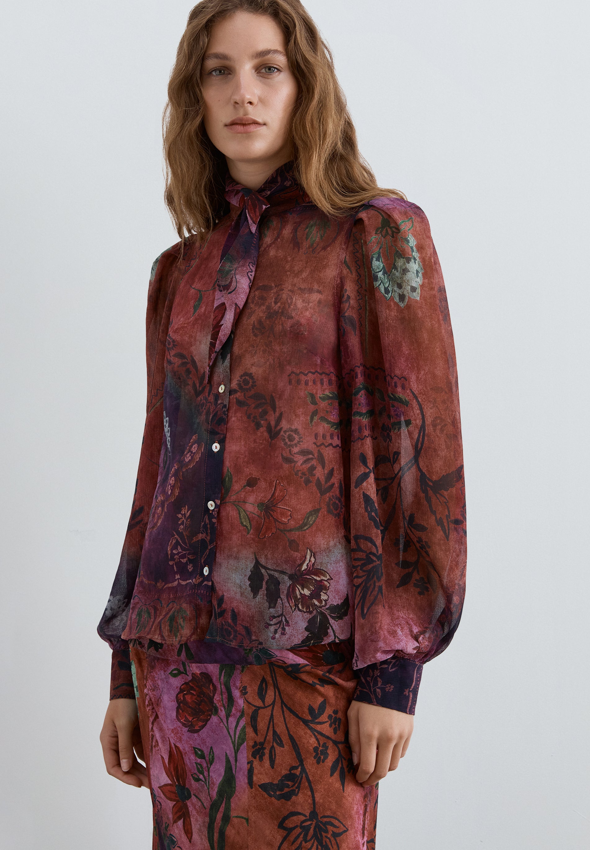 CAMISA FLUIDA ESTAMPADA