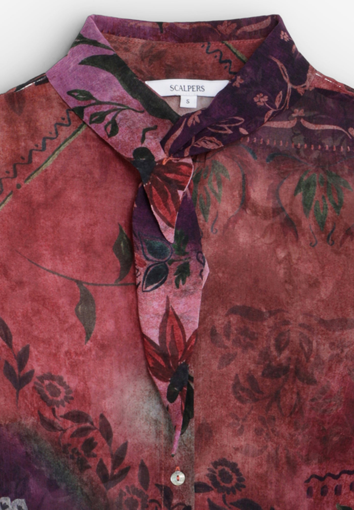 SCPATCH PRINT BLOUSE