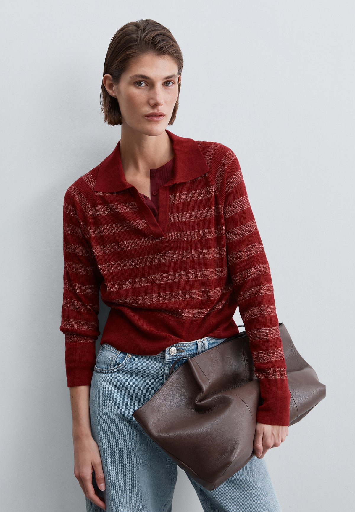 JERSEY CUELLO POLO LÚREX