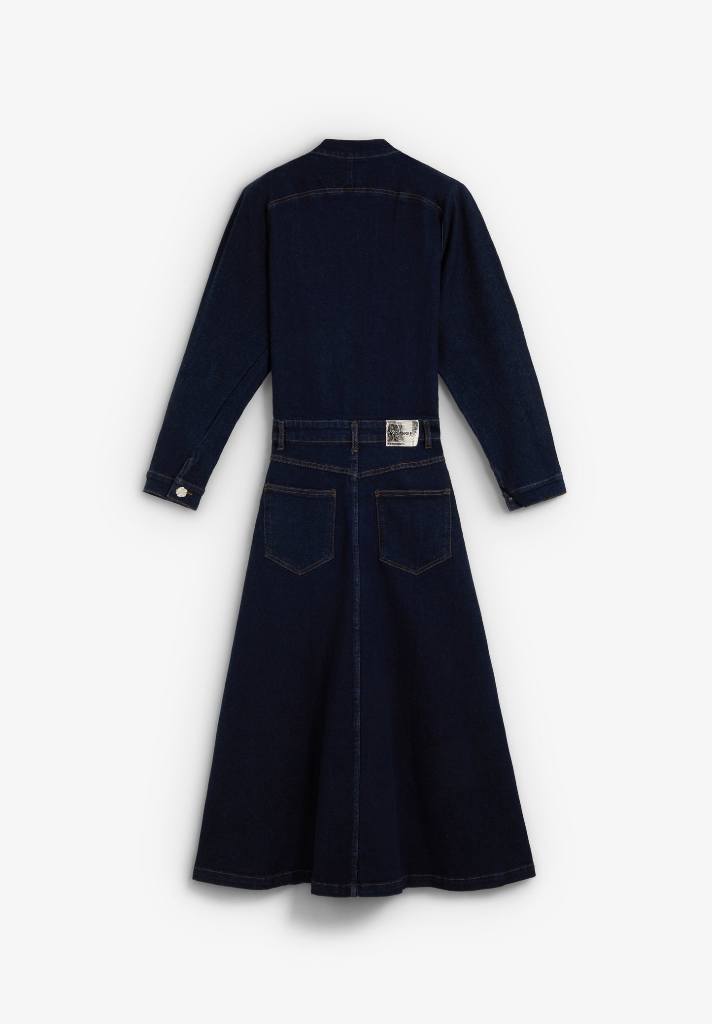 VESTIDO DENIM MANGAS VOLUMEN