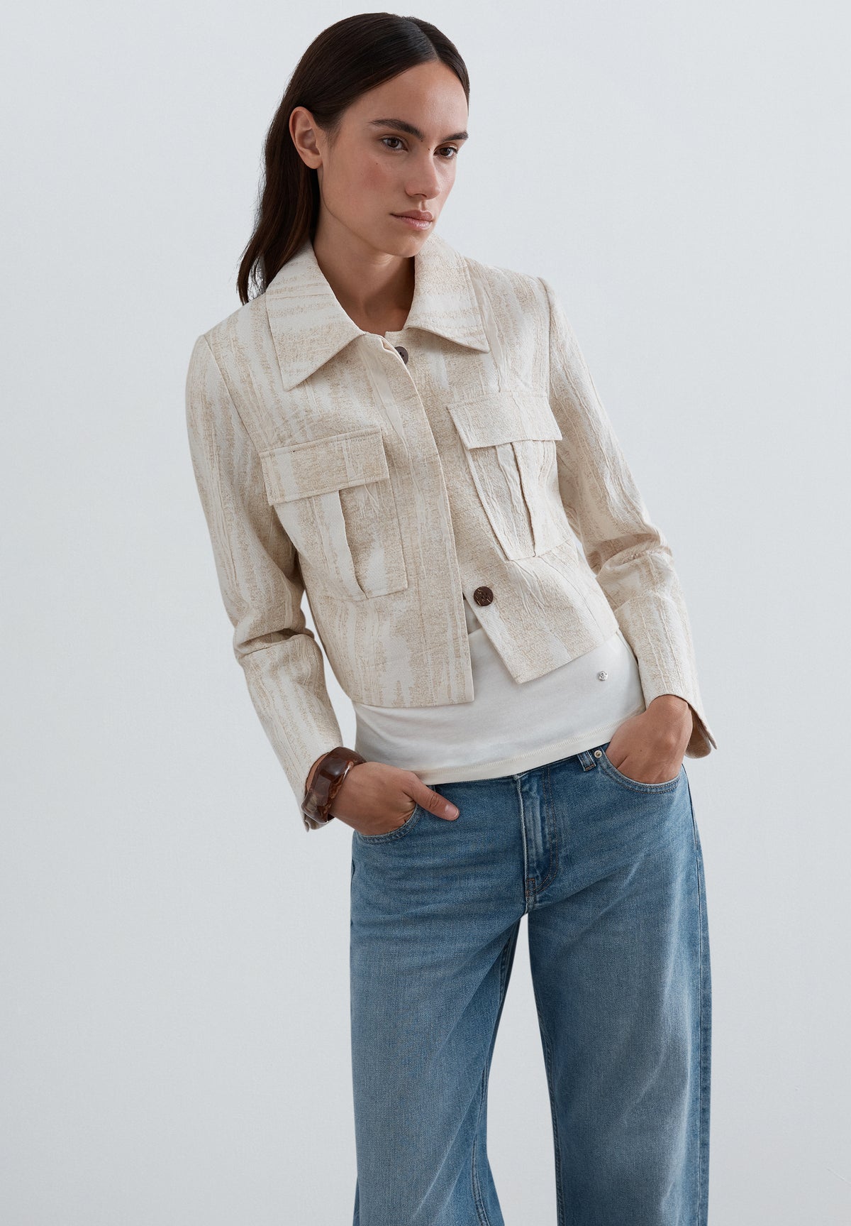 CHAQUETA RÚSTICA BOLSILLOS