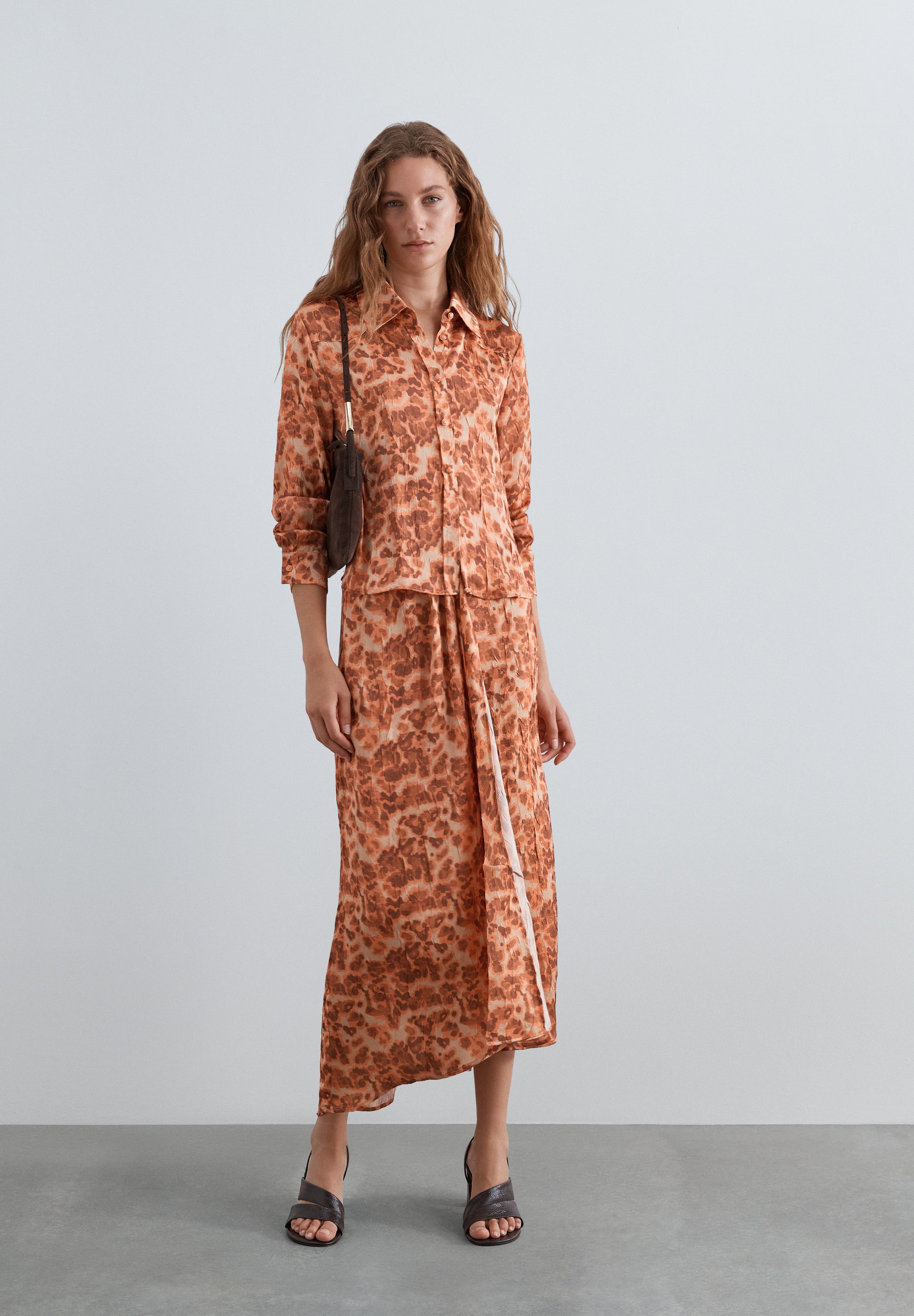 FALDA MIDI ANIMAL PRINT