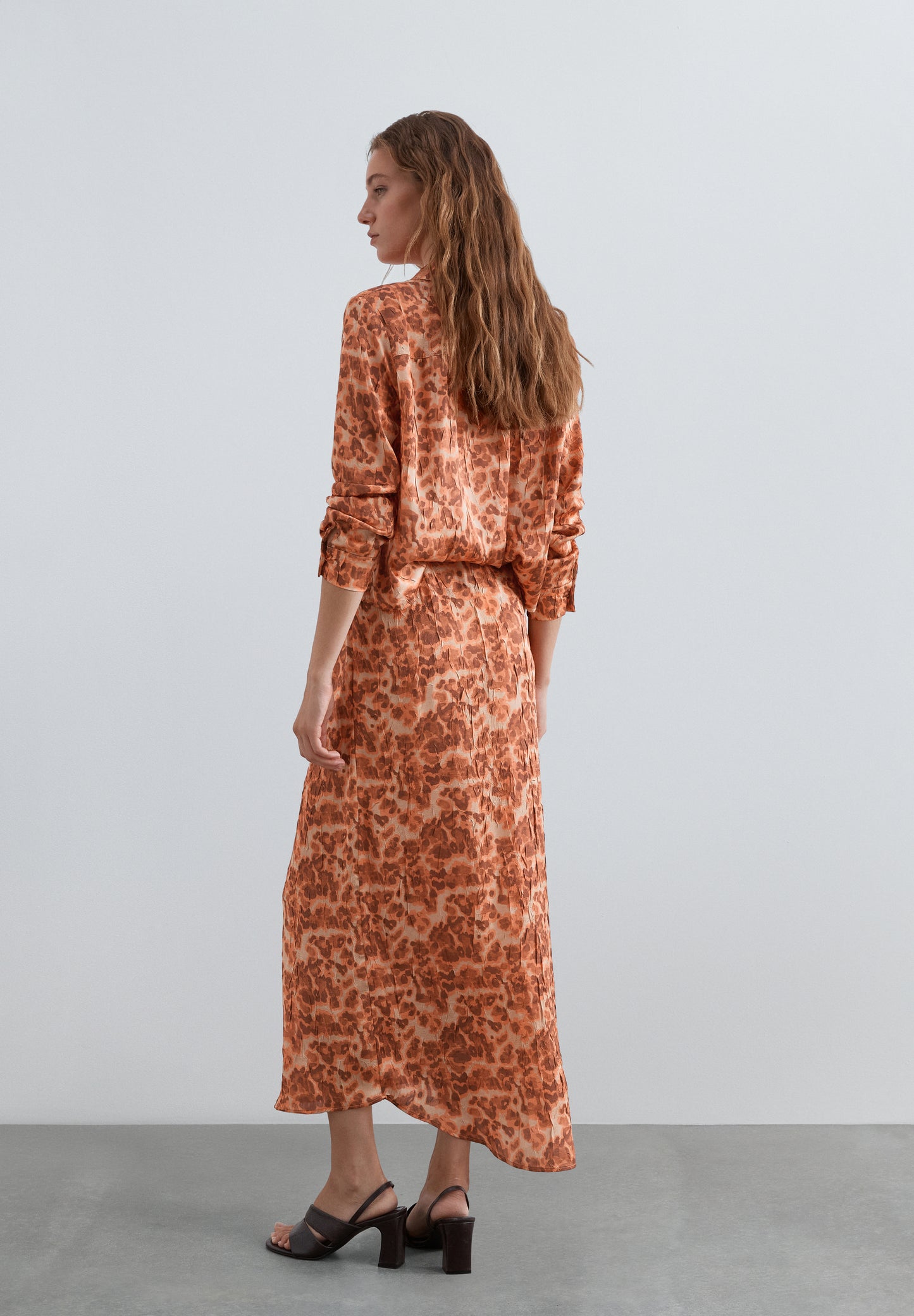 FALDA MIDI ANIMAL PRINT