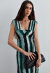 VESTIDO DRAPEADO ESTAMPADO TIE-DYE