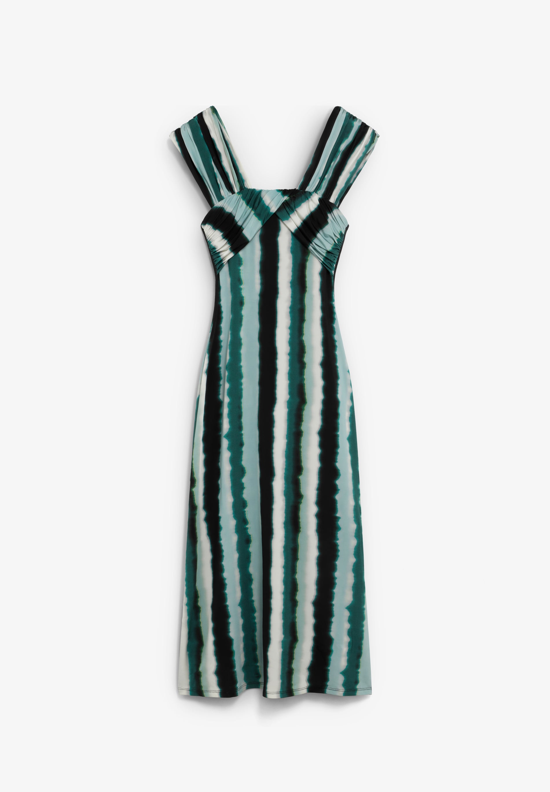 VESTIDO DRAPEADO ESTAMPADO TIE-DYE