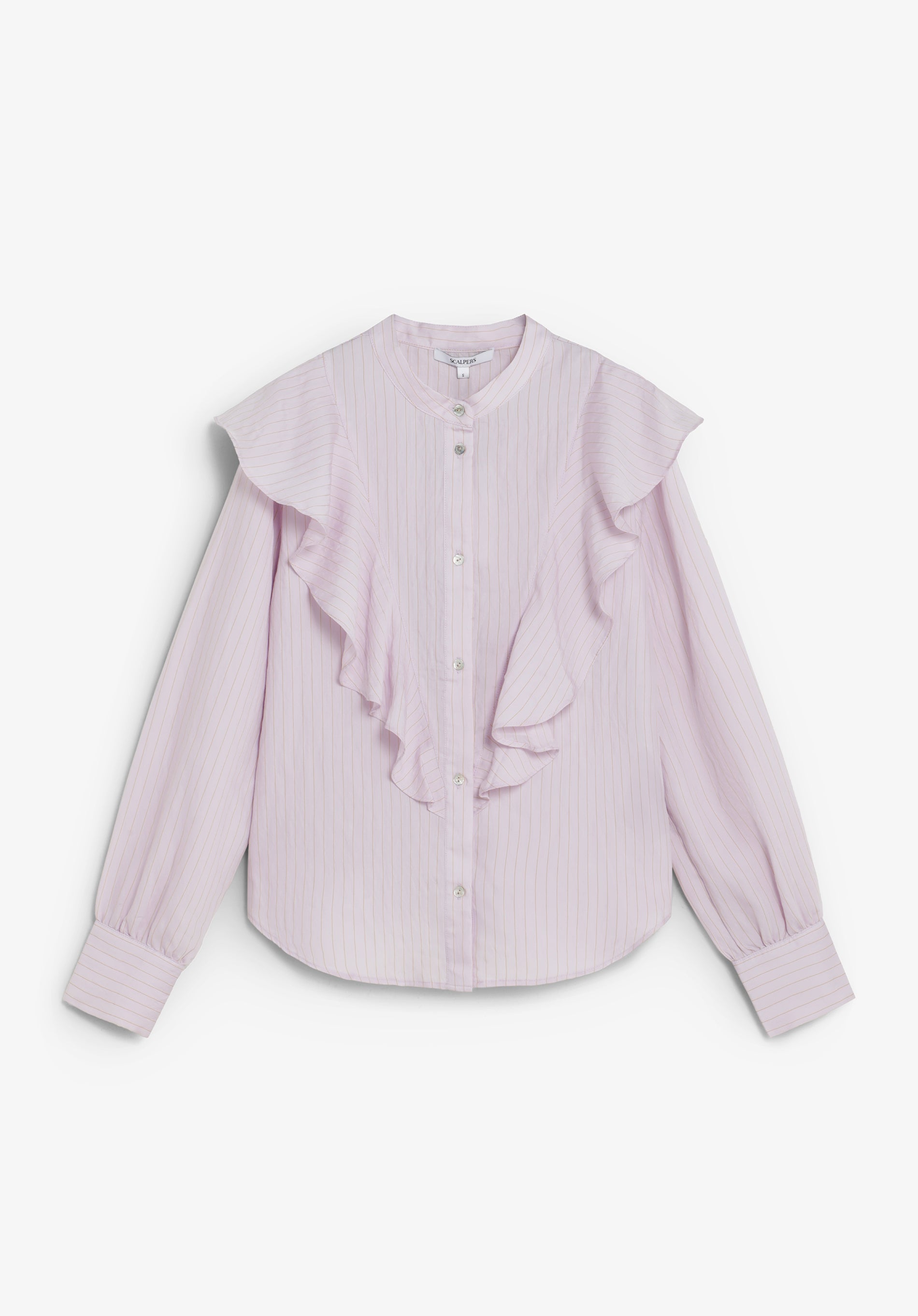 CAMISA A RAYAS CON VOLANTES