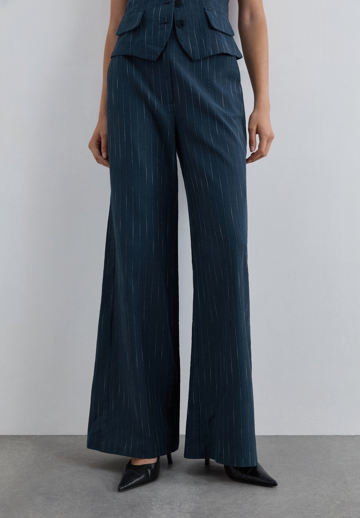 PANTALÓN RAYAS LÚREX