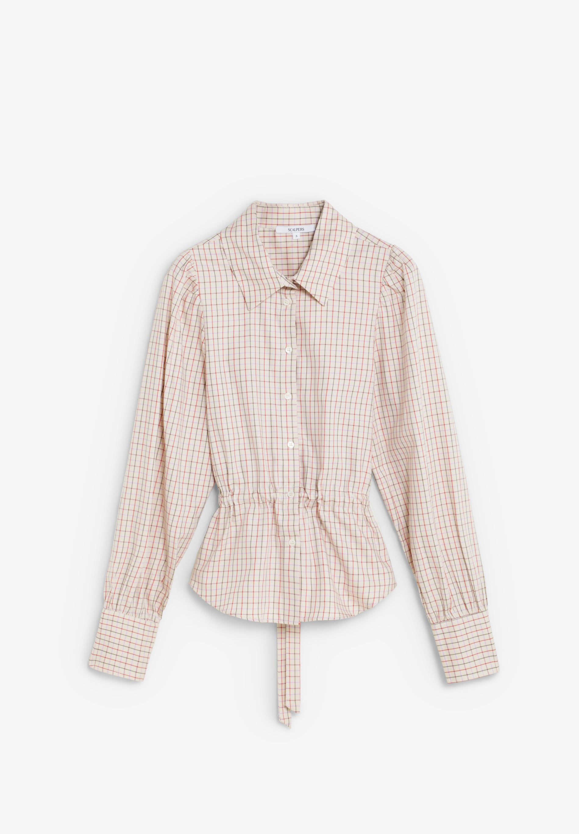 CAMISA CUADROS CON LAZADA