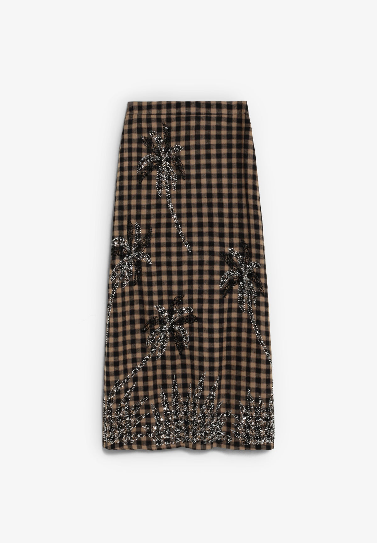 FALDA VICHY LENTEJUELAS