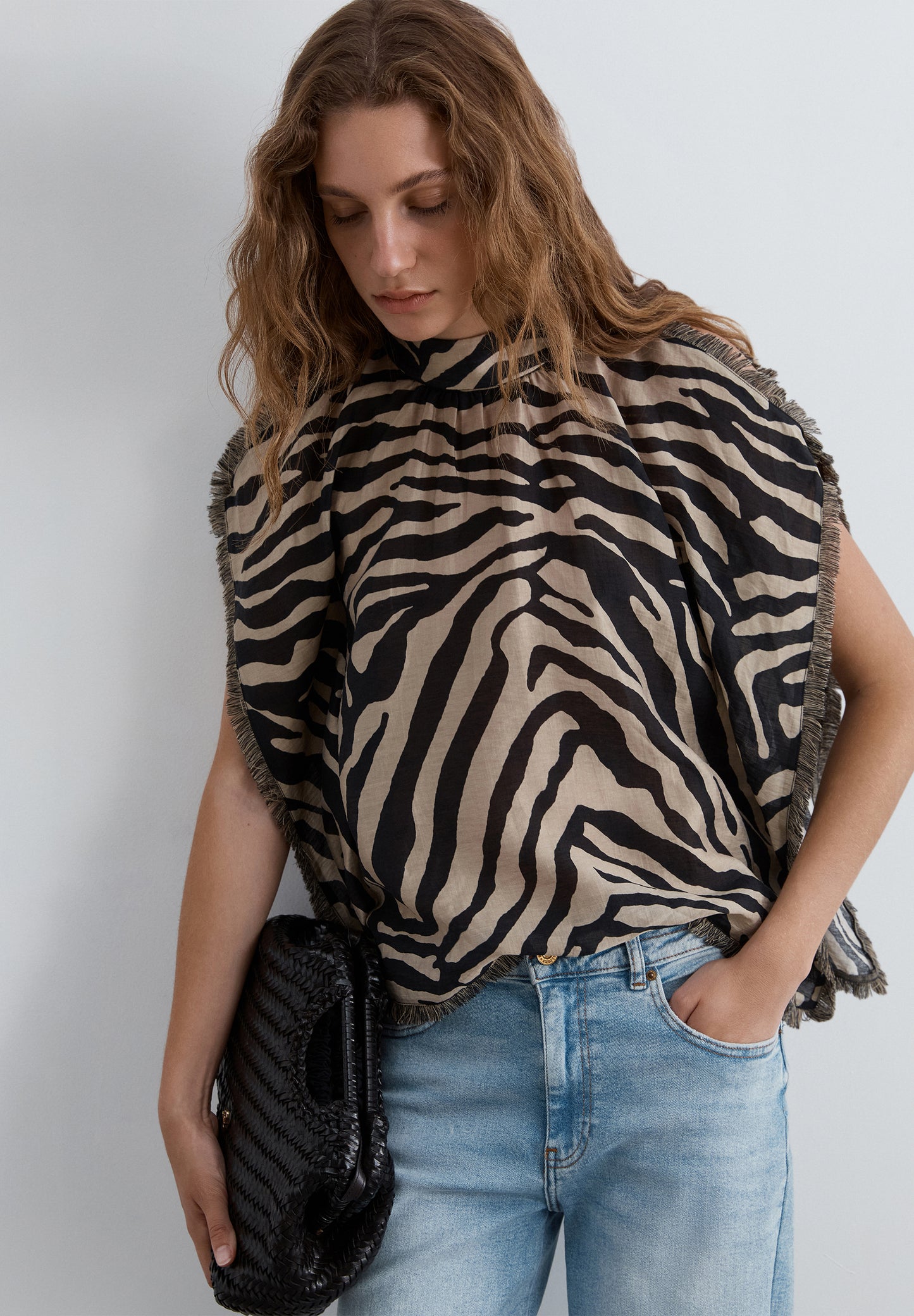 SCZEBRA FRINGES TOP