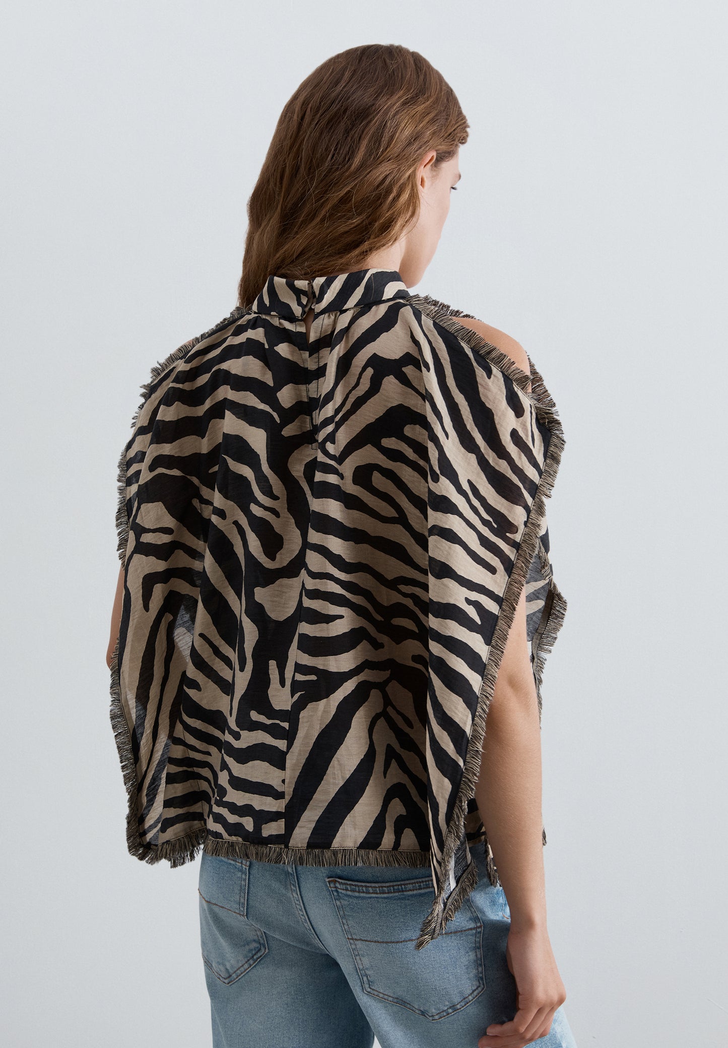SCZEBRA FRINGES TOP