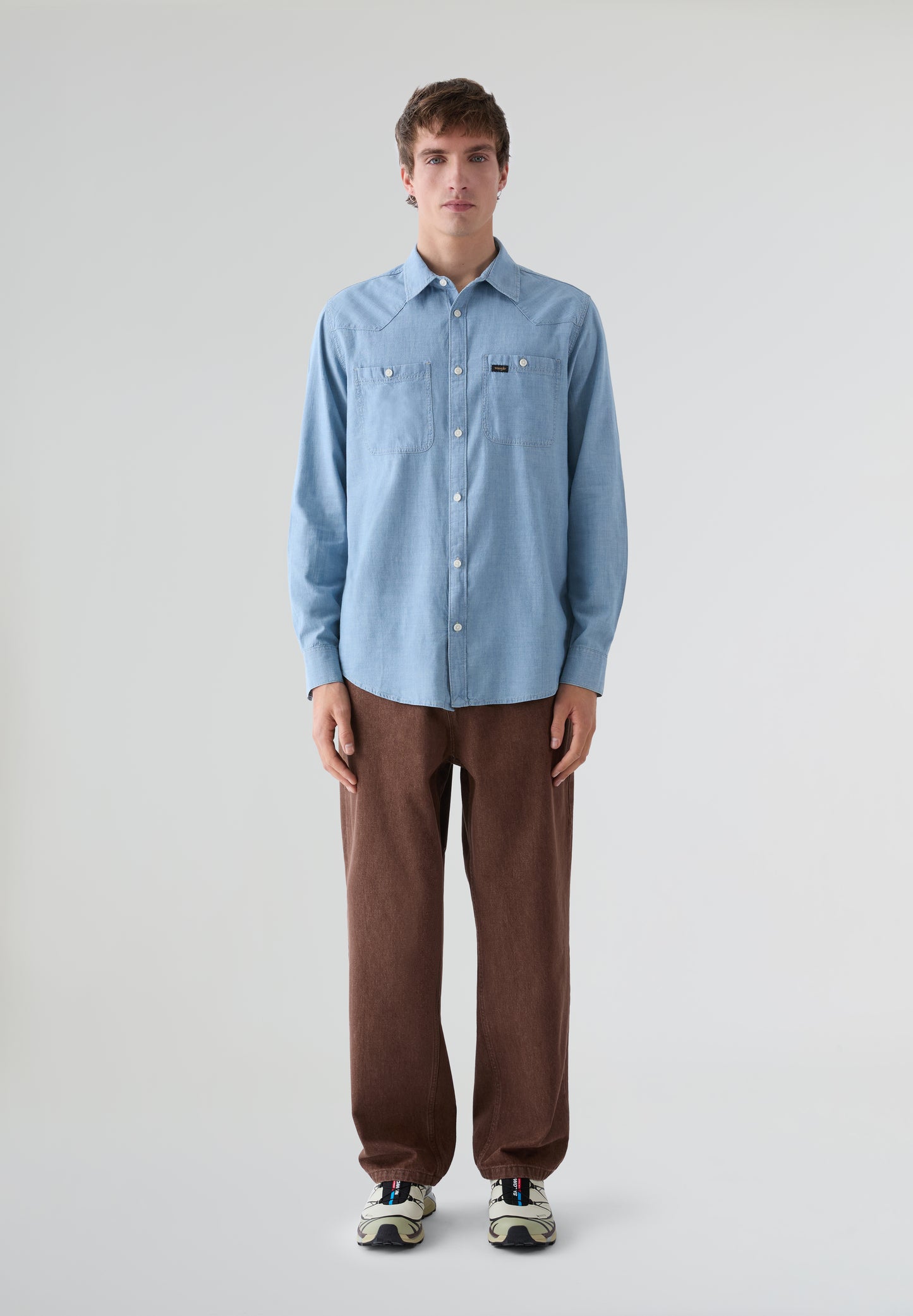 WRANGLER | CAMISA CHAMBRAY INDIGO HOMBRE